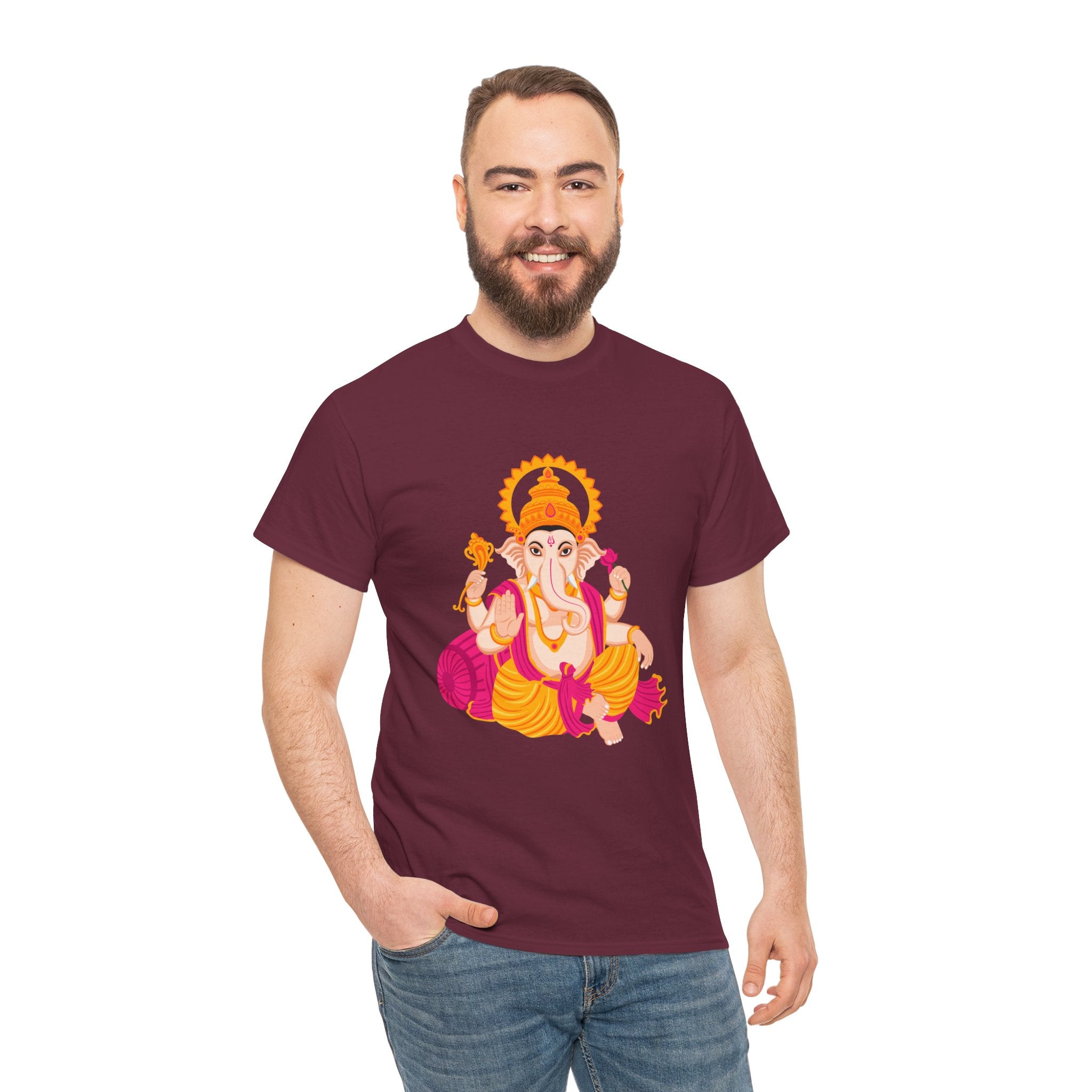 Ganpati Unisex Heavy Cotton Tee