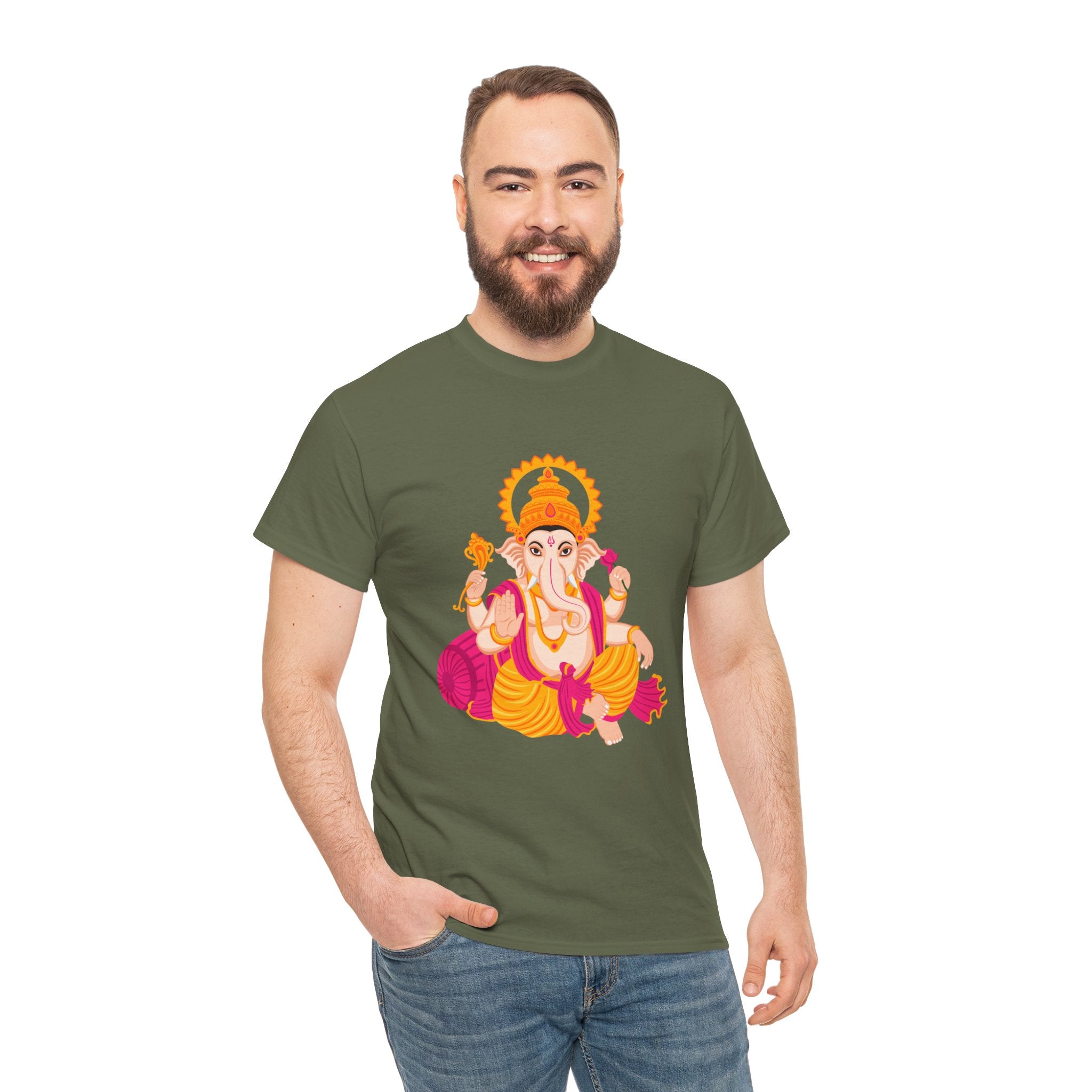 Ganpati Unisex Heavy Cotton Tee