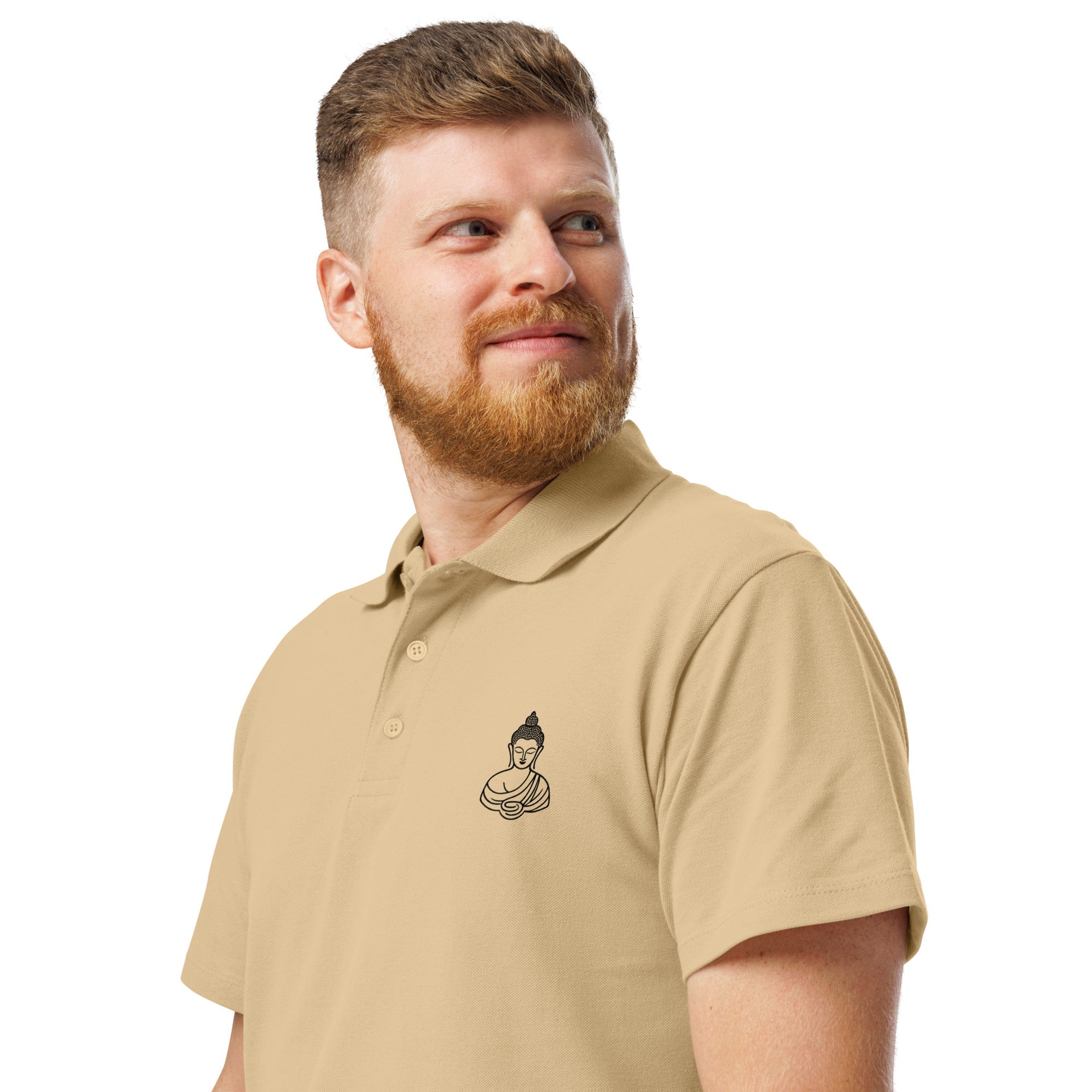 Buddha Premium pique polo shirt - Nookshi