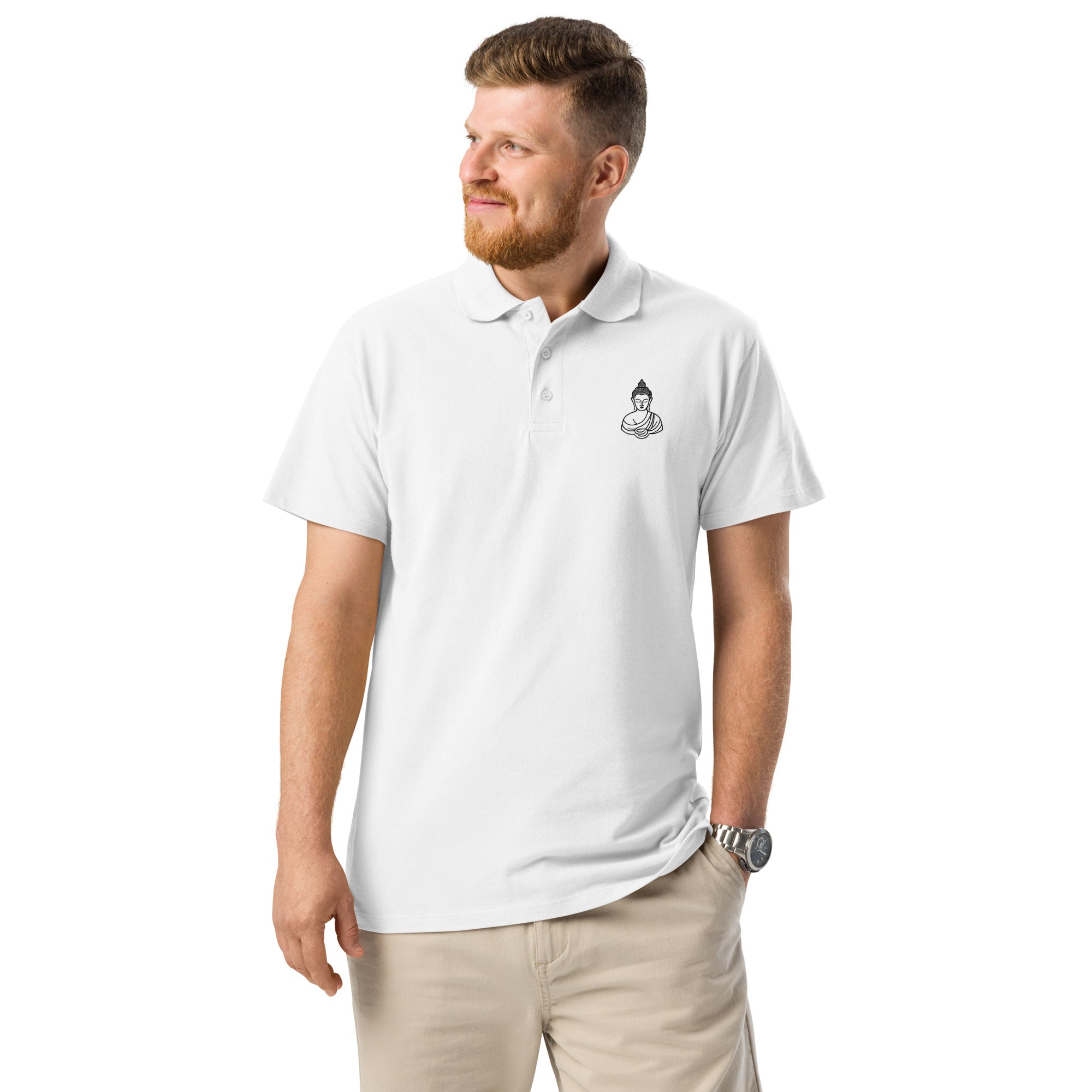 Buddha Premium pique polo shirt - Nookshi