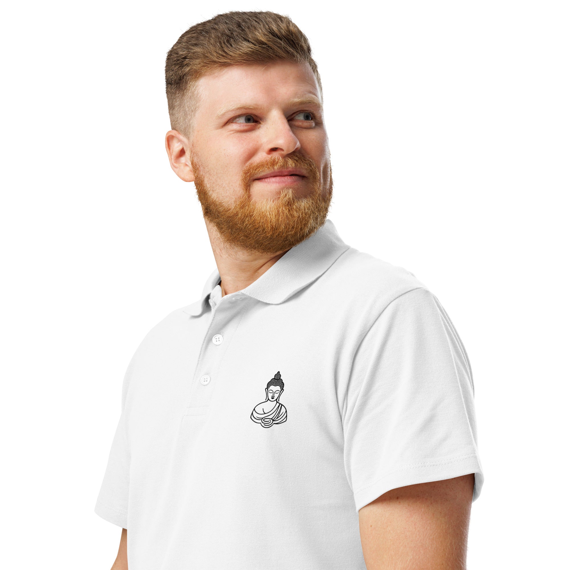 Buddha Premium pique polo shirt - Nookshi