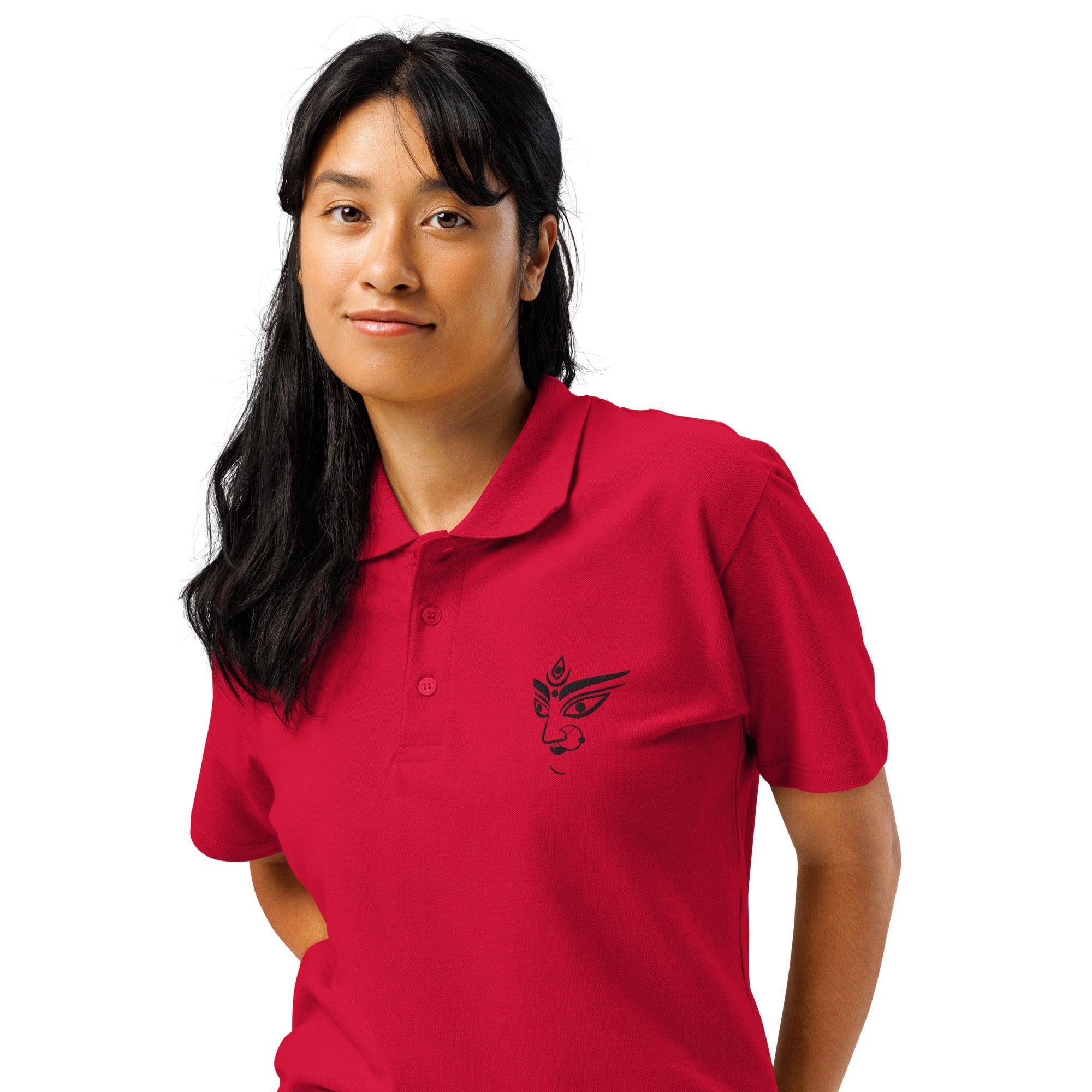 Durga Ma Premium pique polo shirt - Nookshi