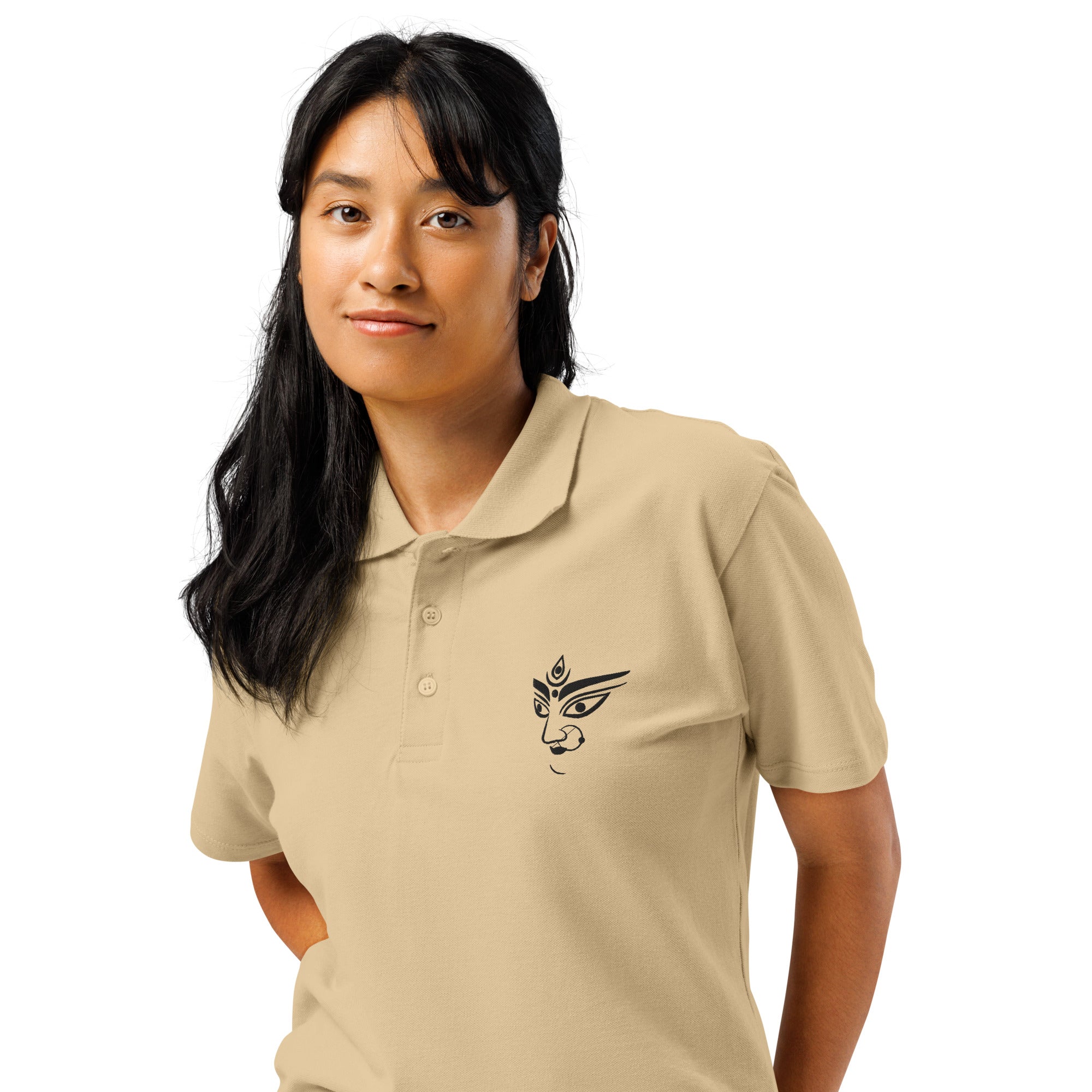 Durga Ma Premium pique polo shirt - Nookshi