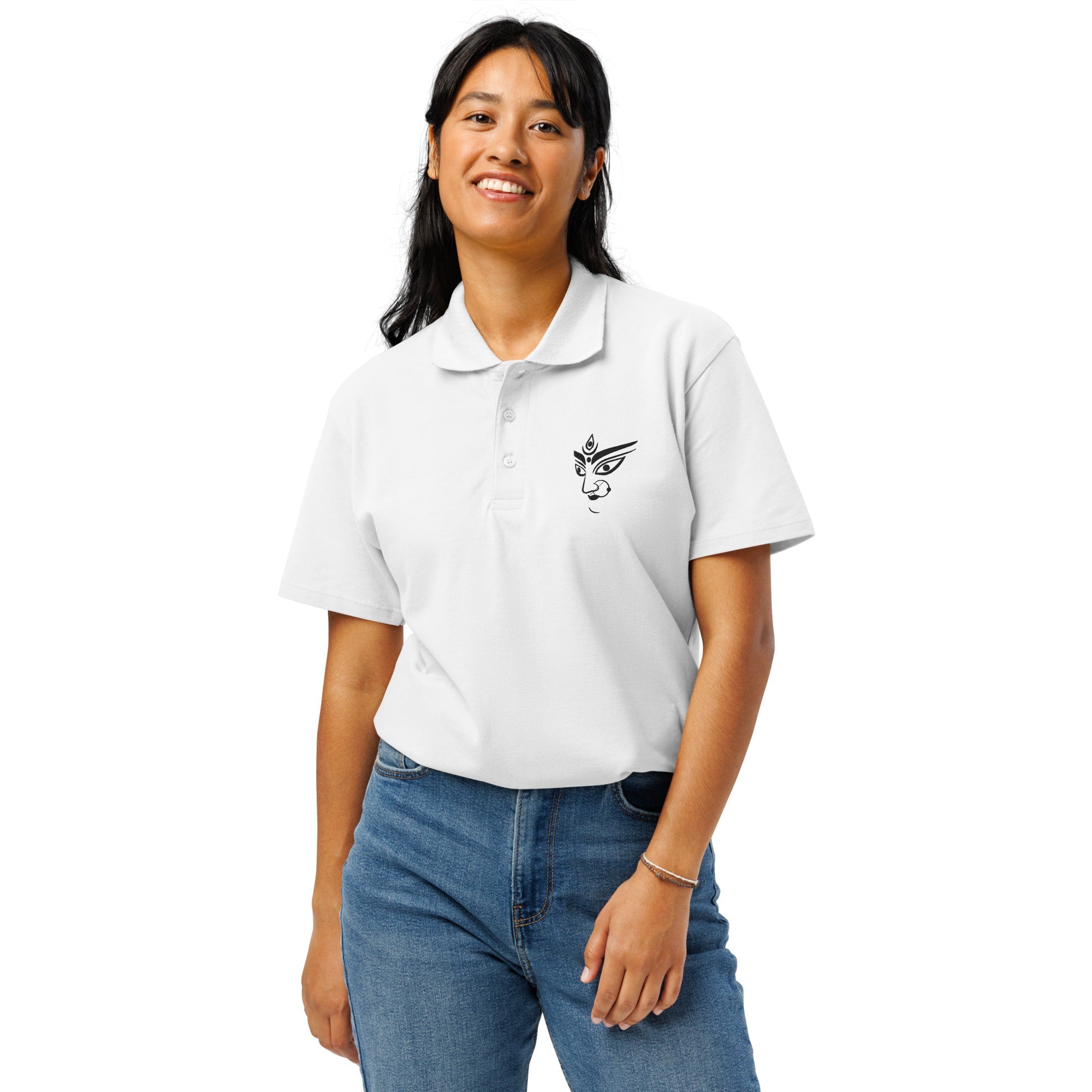 Durga Ma Premium pique polo shirt - Nookshi