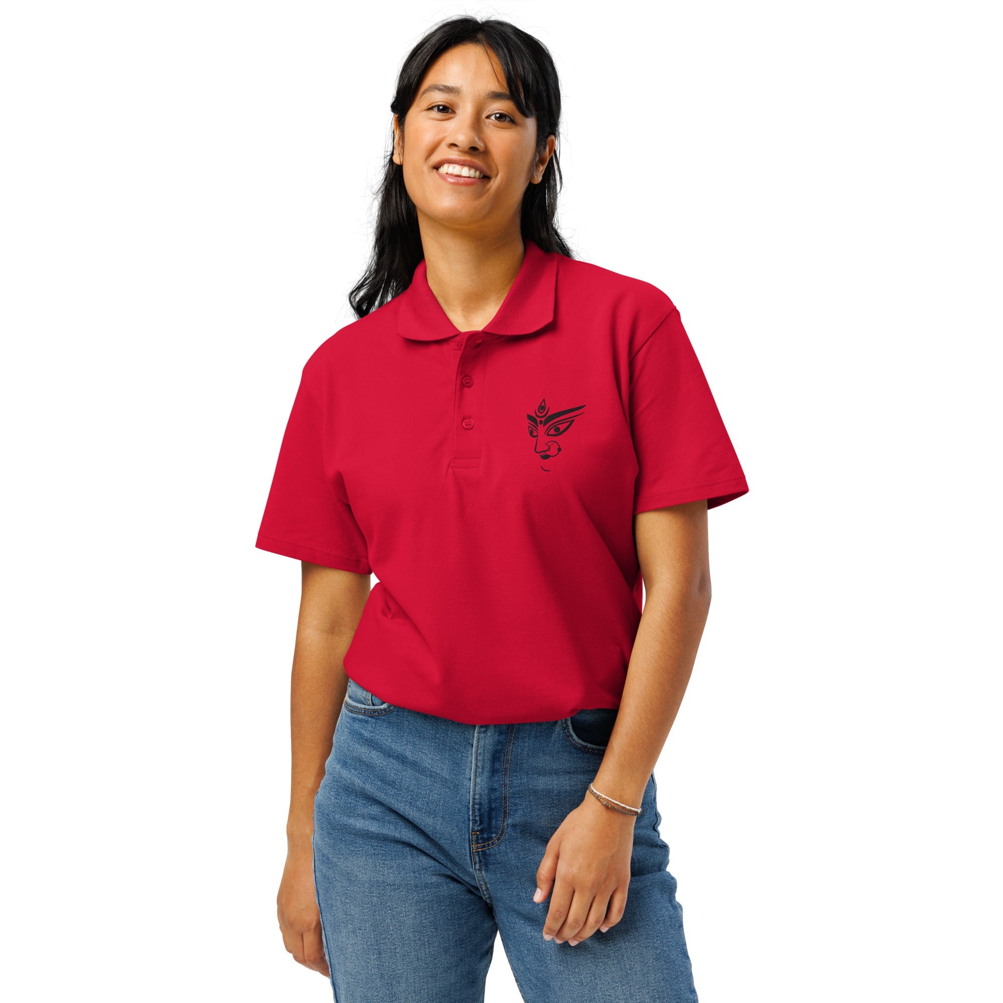 Durga Ma Premium pique polo shirt - Nookshi