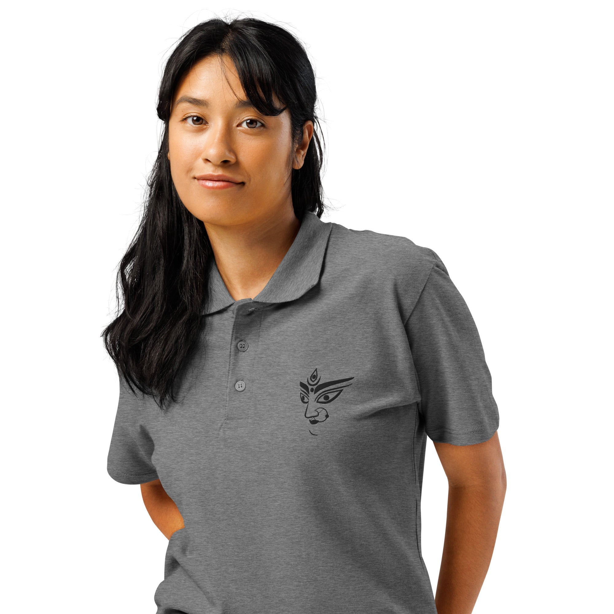Durga Ma Premium pique polo shirt - Nookshi