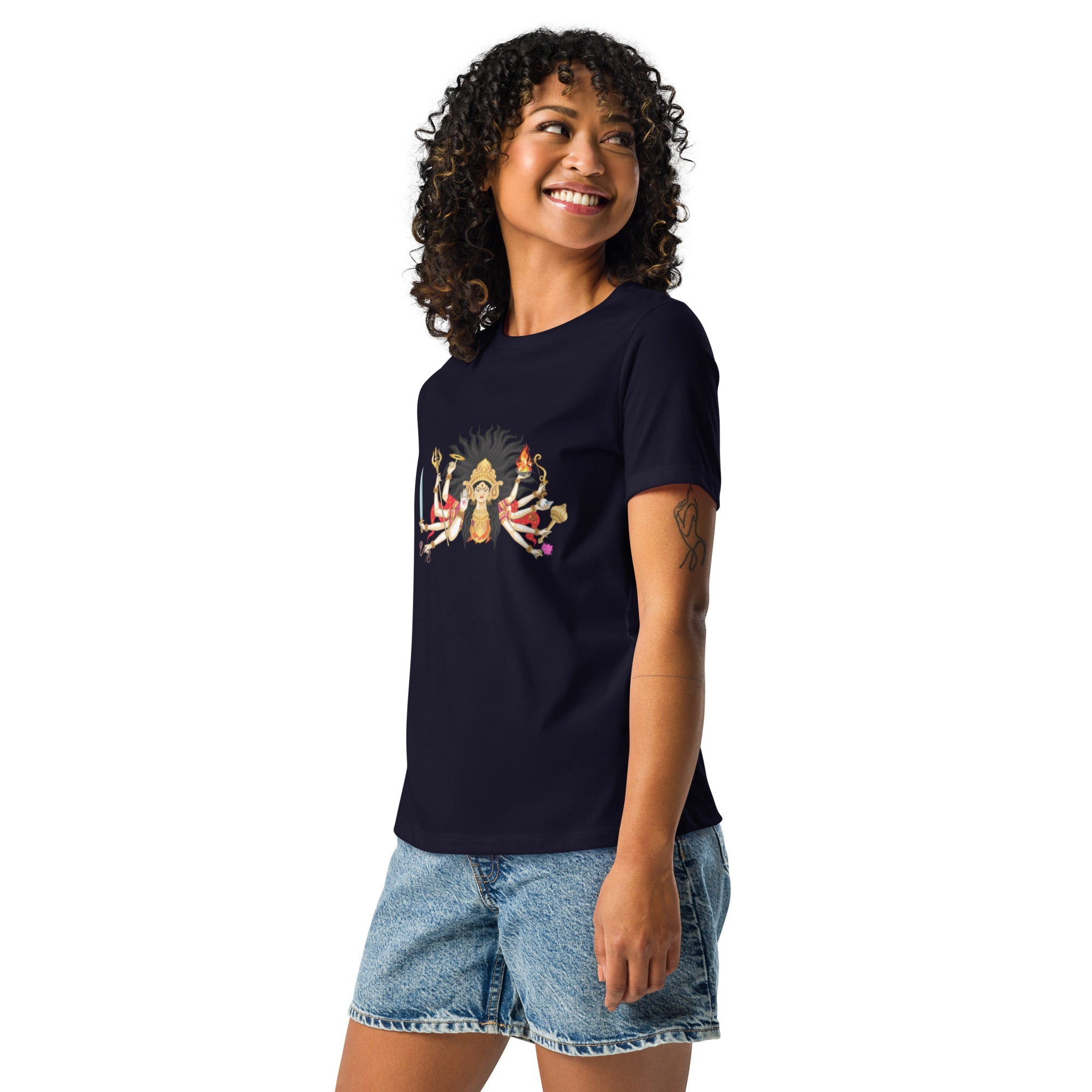 Durga Ma Women's Relaxed T-Shirt - Nookshi
