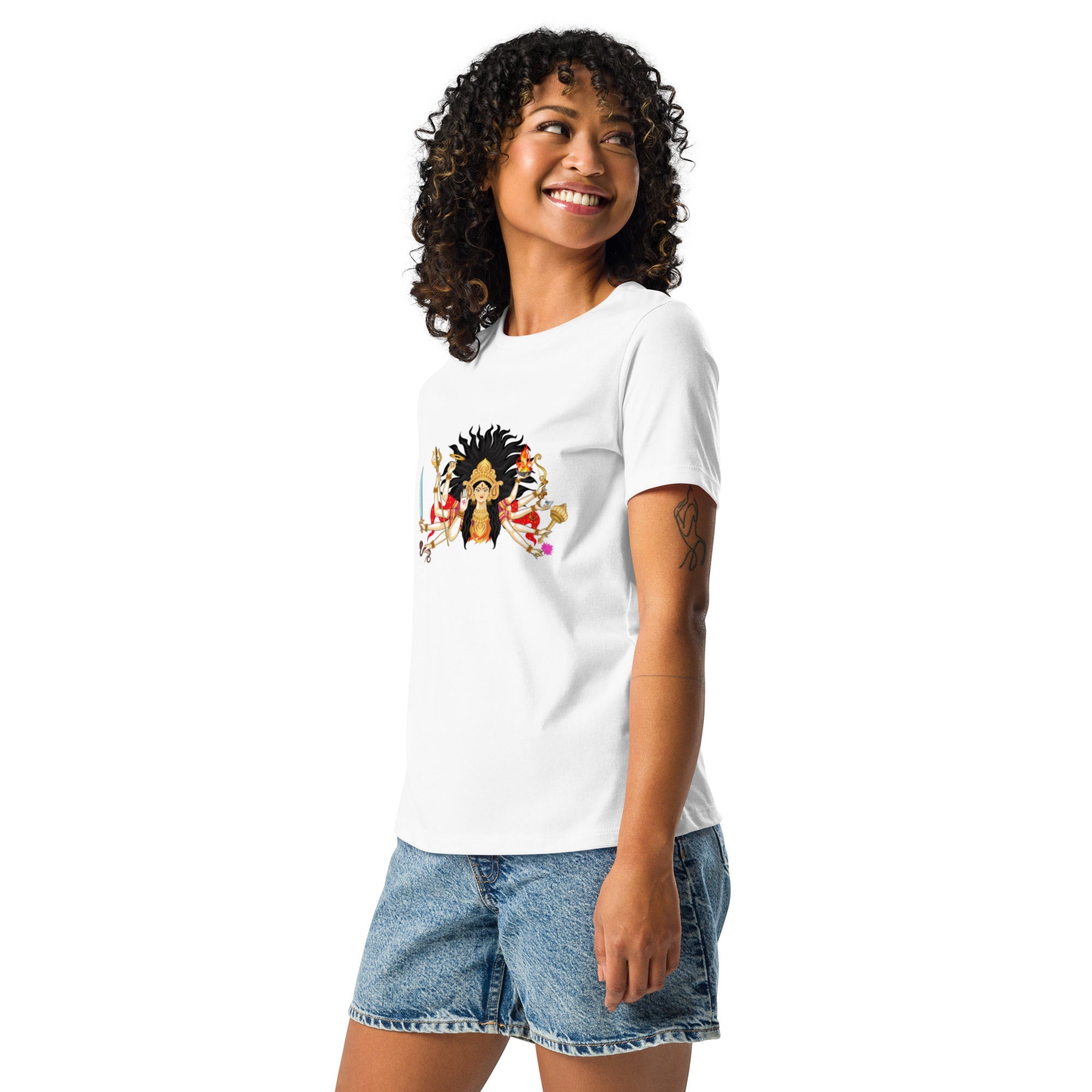 Durga Ma Women's Relaxed T-Shirt - Nookshi