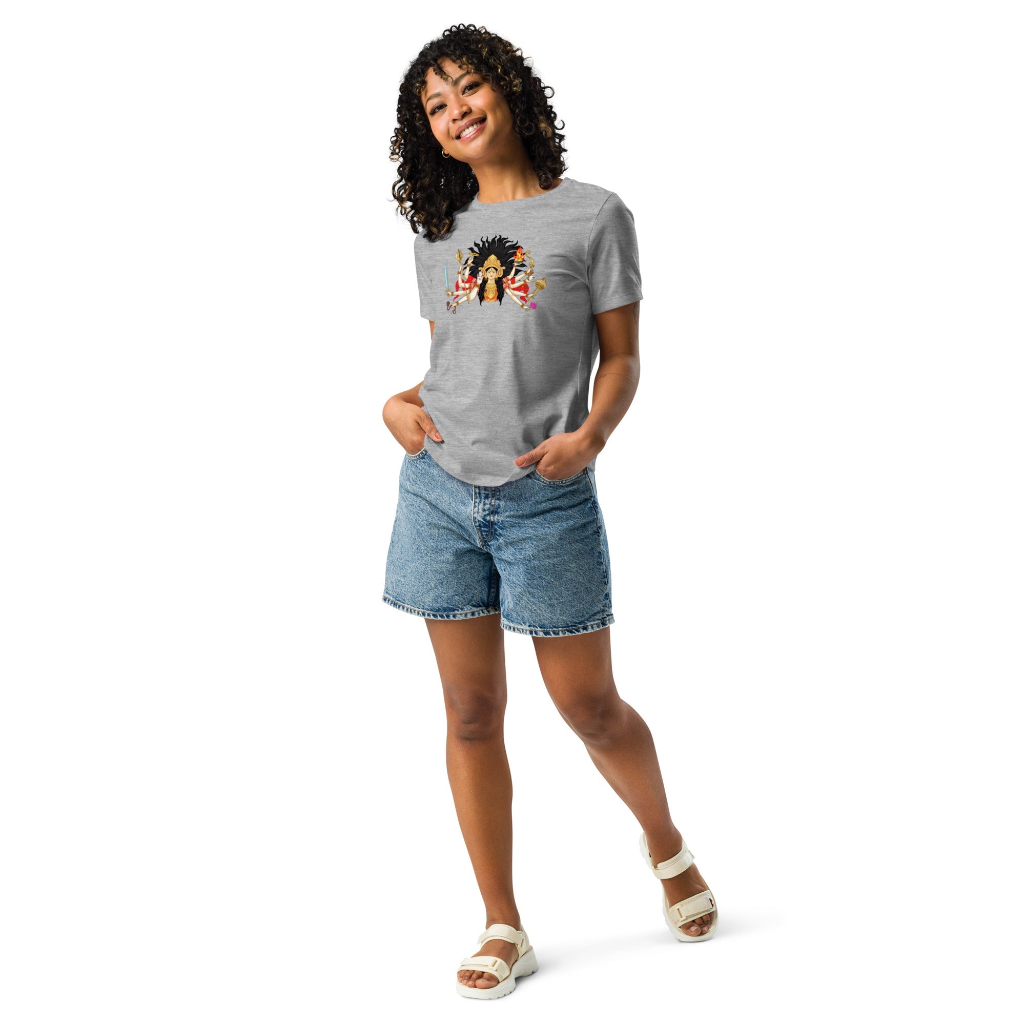 Durga Ma Women's Relaxed T-Shirt - Nookshi
