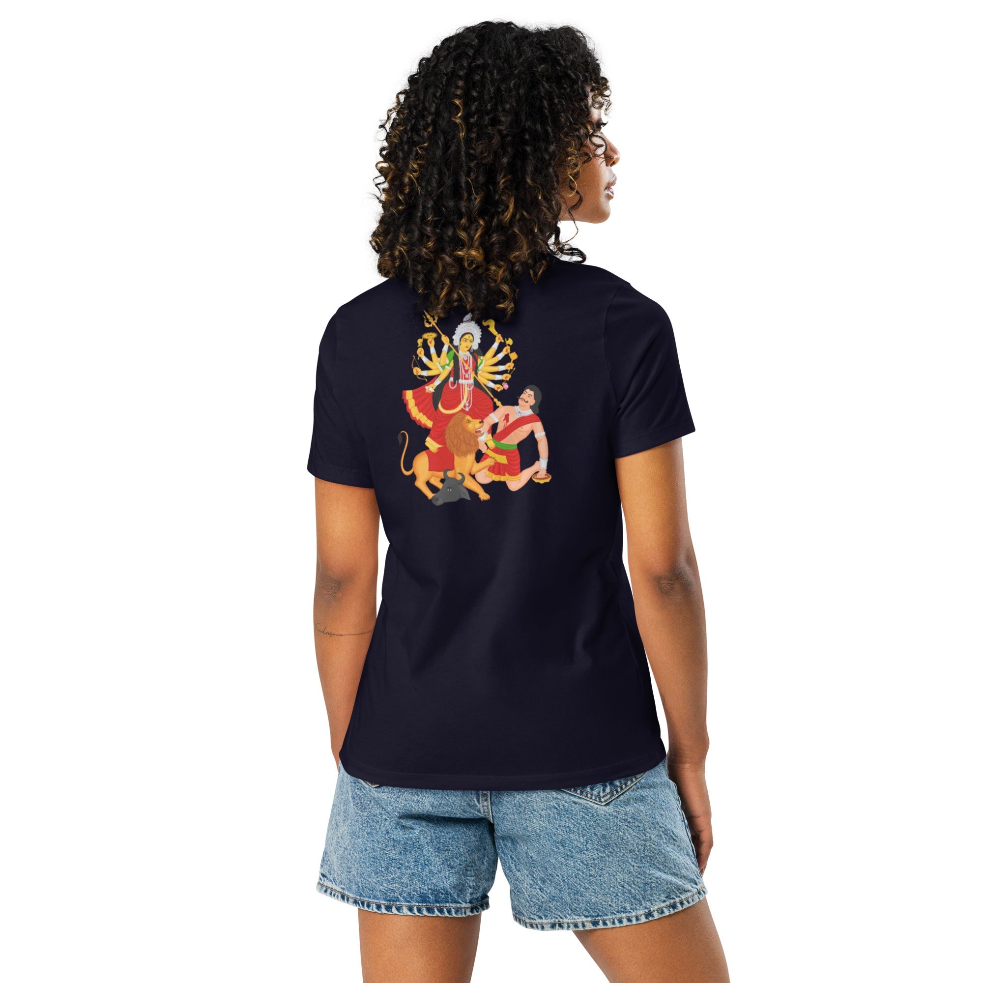 Durga Ma Women's Relaxed T-Shirt - Nookshi
