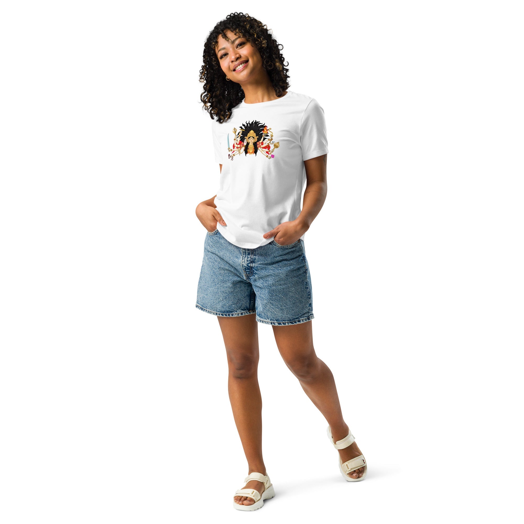 Durga Ma Women's Relaxed T-Shirt - Nookshi