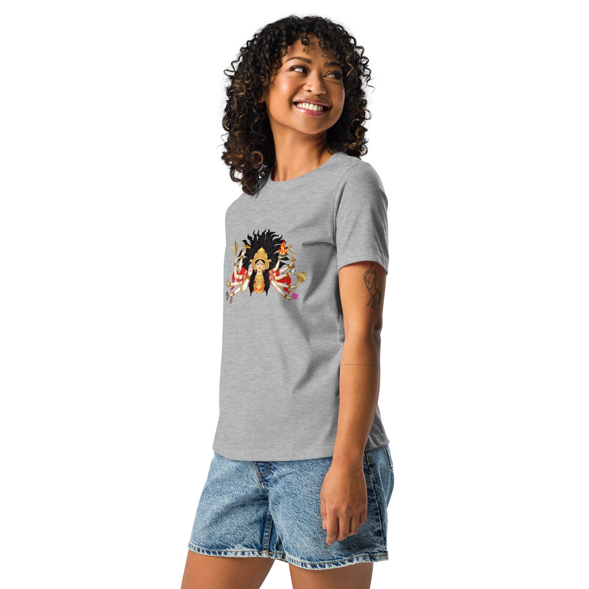 Durga Ma Women's Relaxed T-Shirt - Nookshi