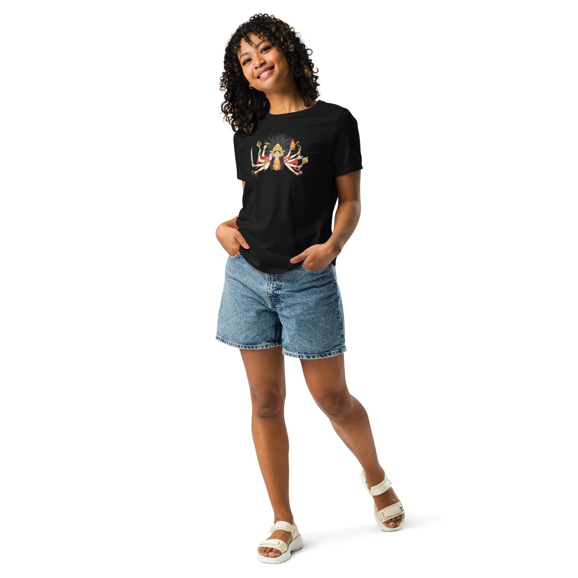 Durga Ma Women's Relaxed T-Shirt - Nookshi