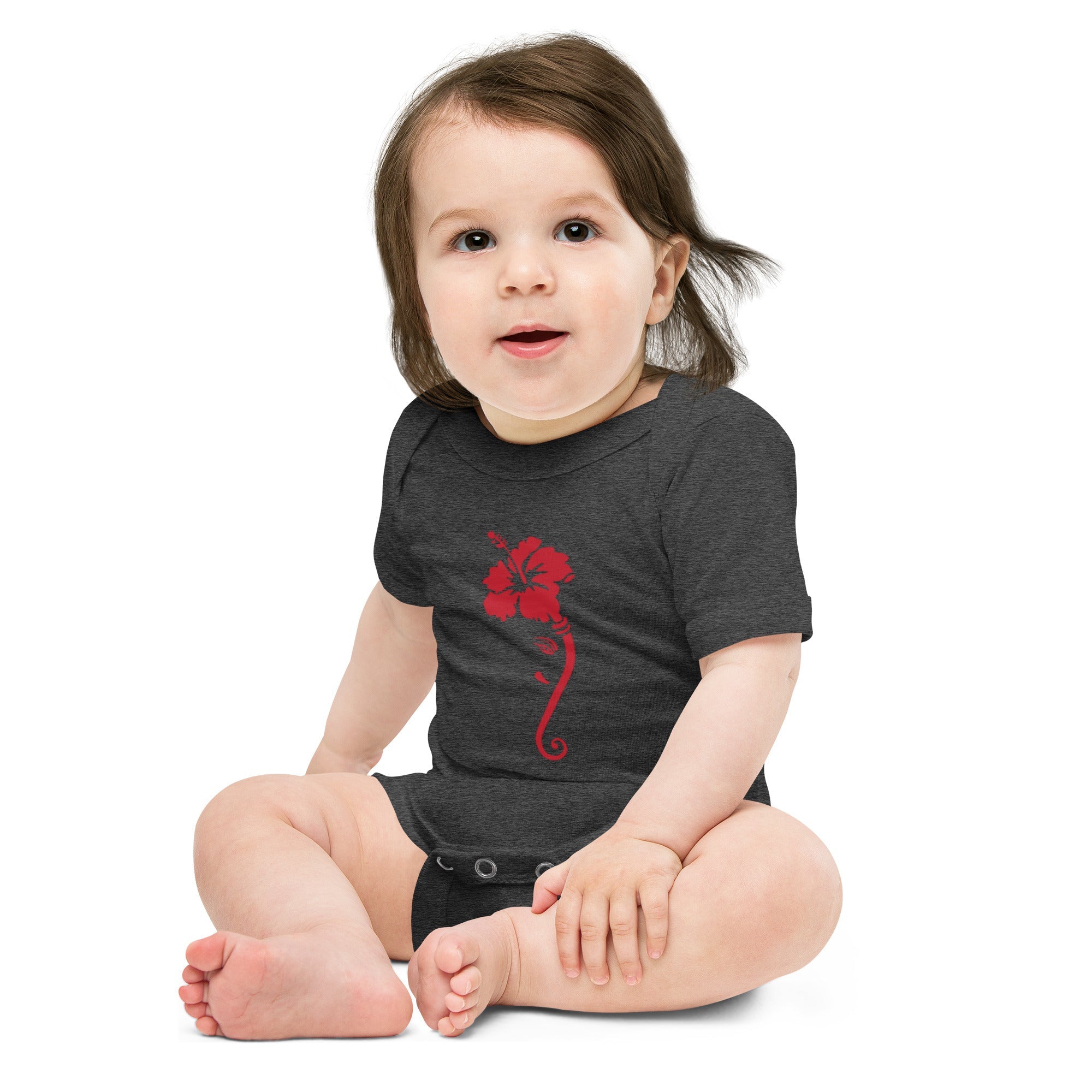 Ganpati Hibiscus Baby short sleeve one piece - Nookshi