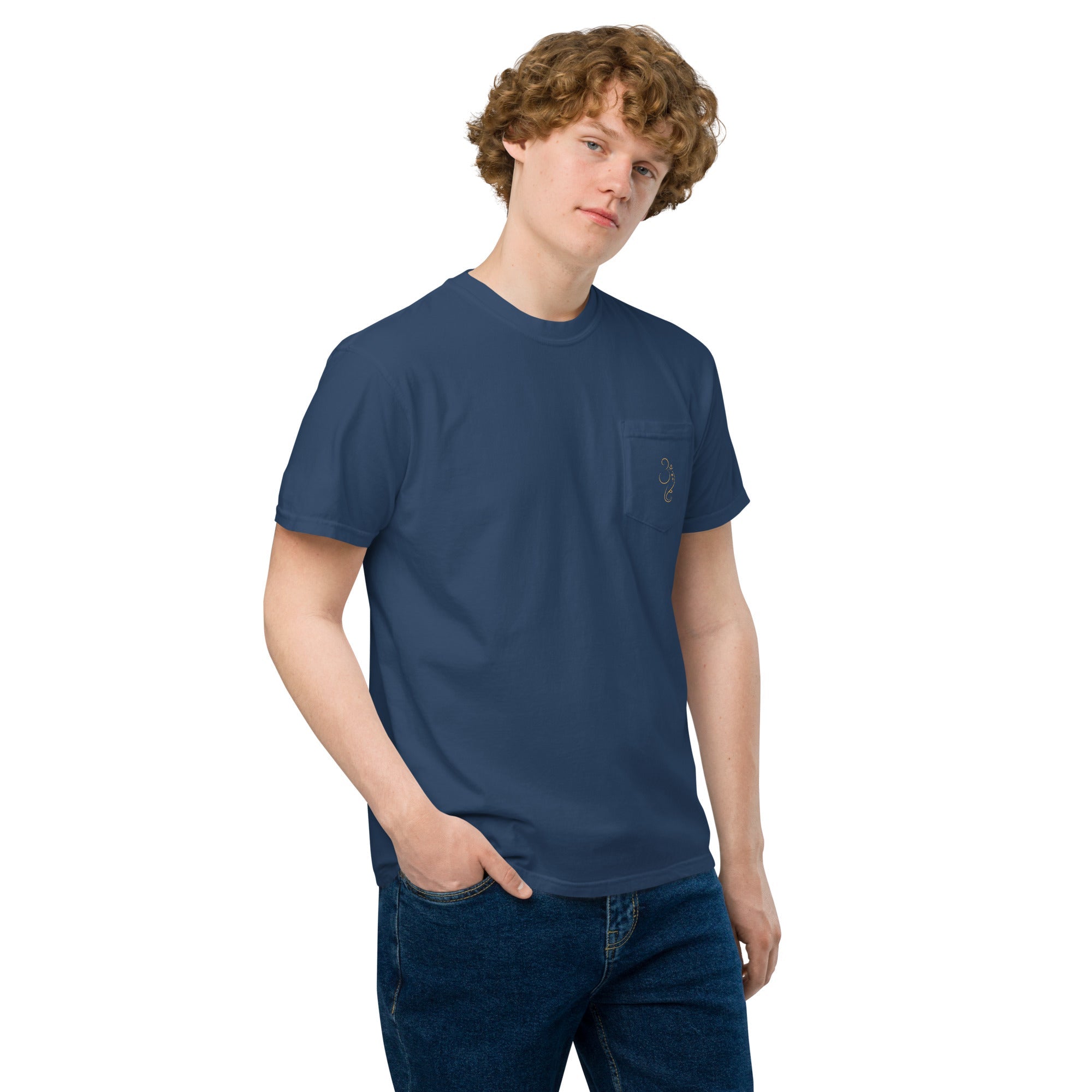 Ganpati Unisex garment - dyed pocket t-shirt - Nookshi