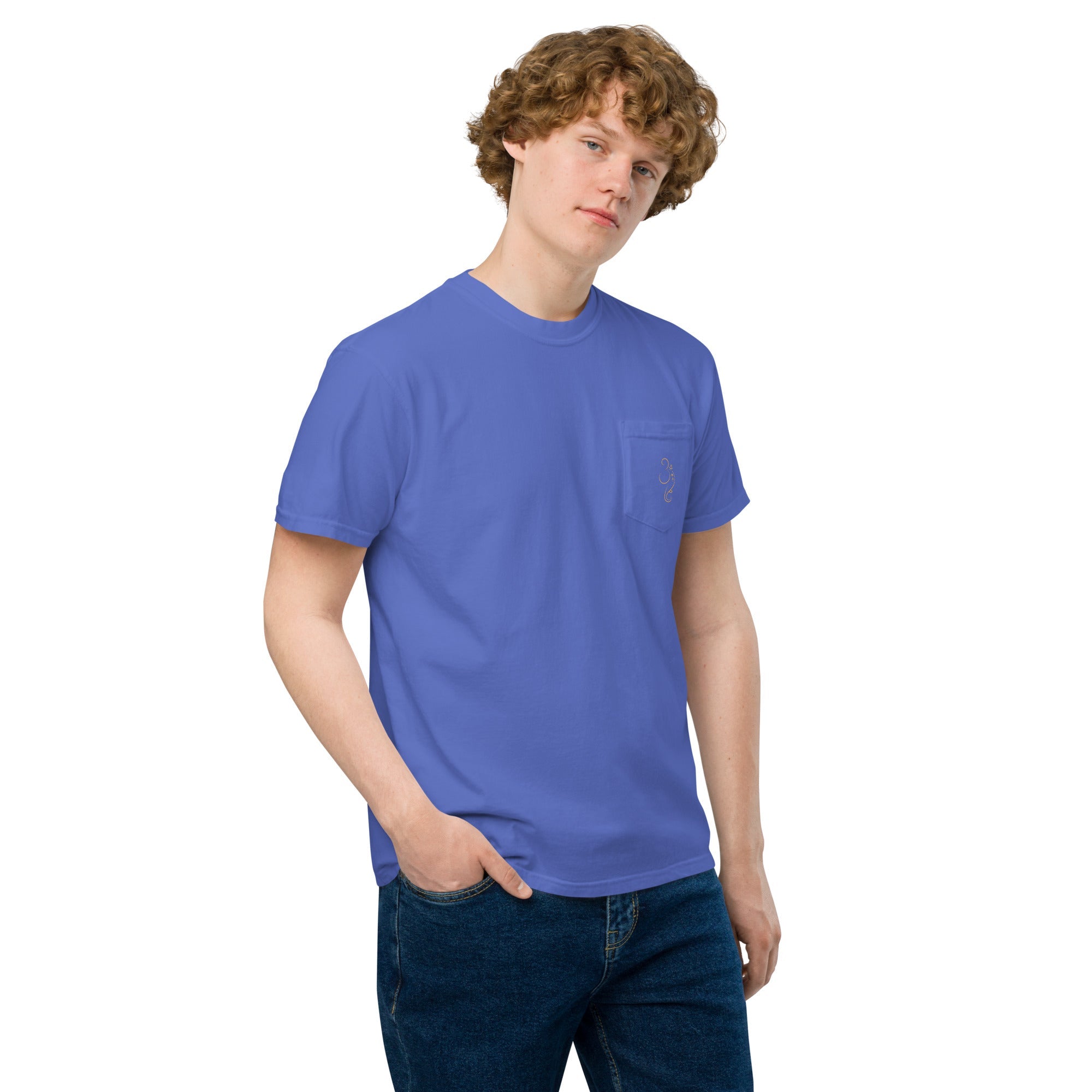 Ganpati Unisex garment - dyed pocket t-shirt - Nookshi