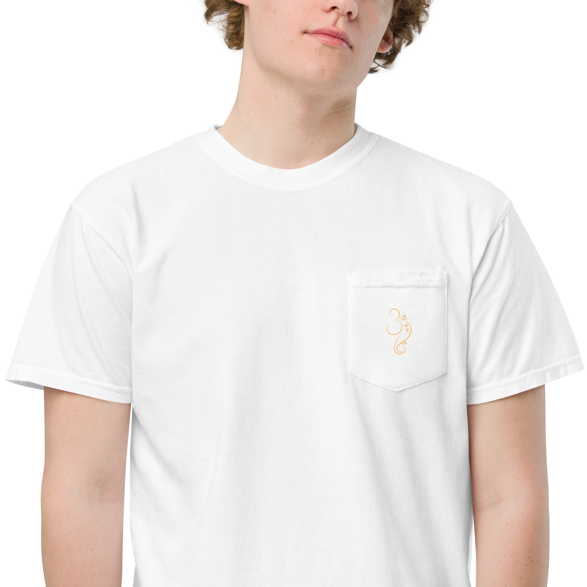 Ganpati Unisex garment - dyed pocket t-shirt - Nookshi