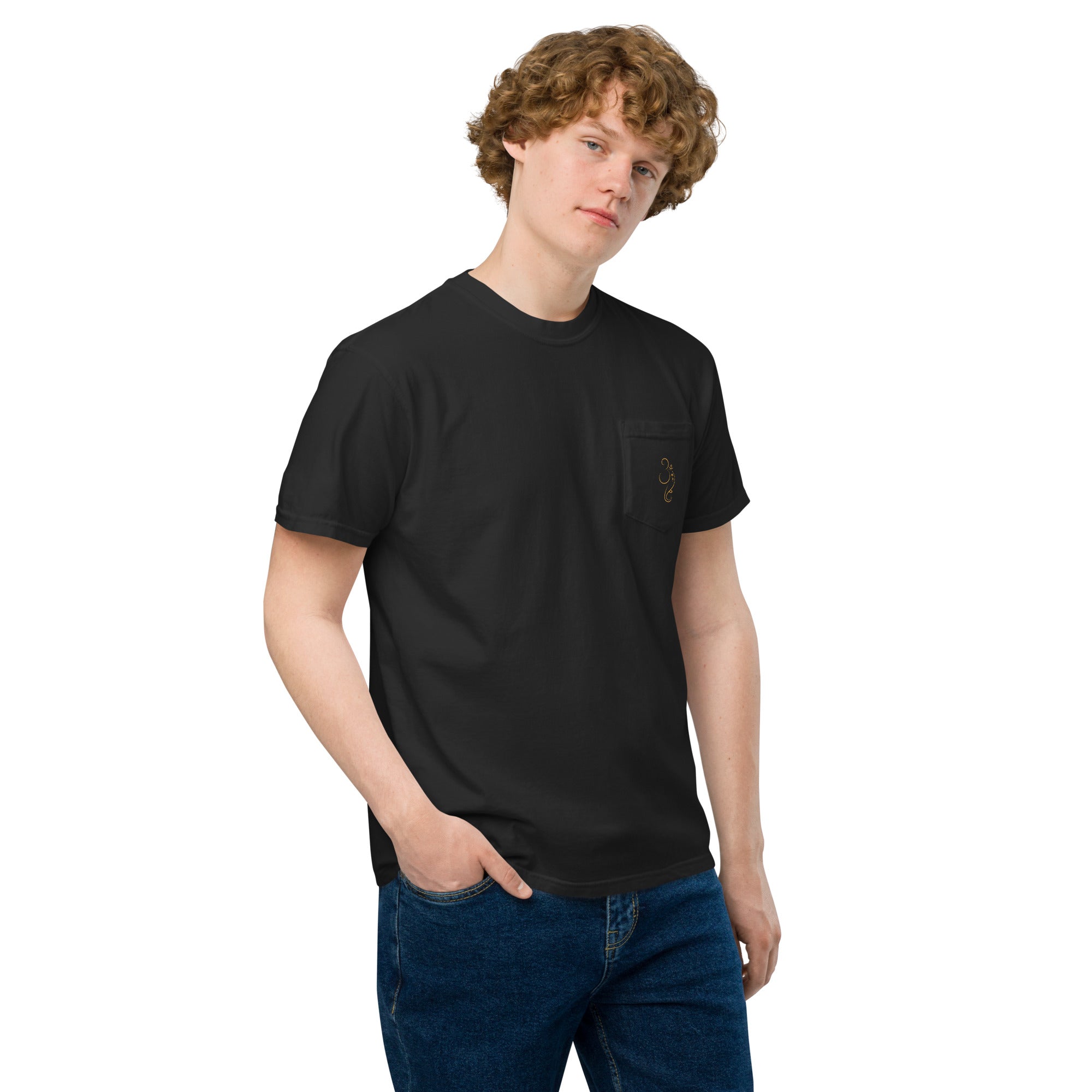 Ganpati Unisex garment - dyed pocket t-shirt - Nookshi