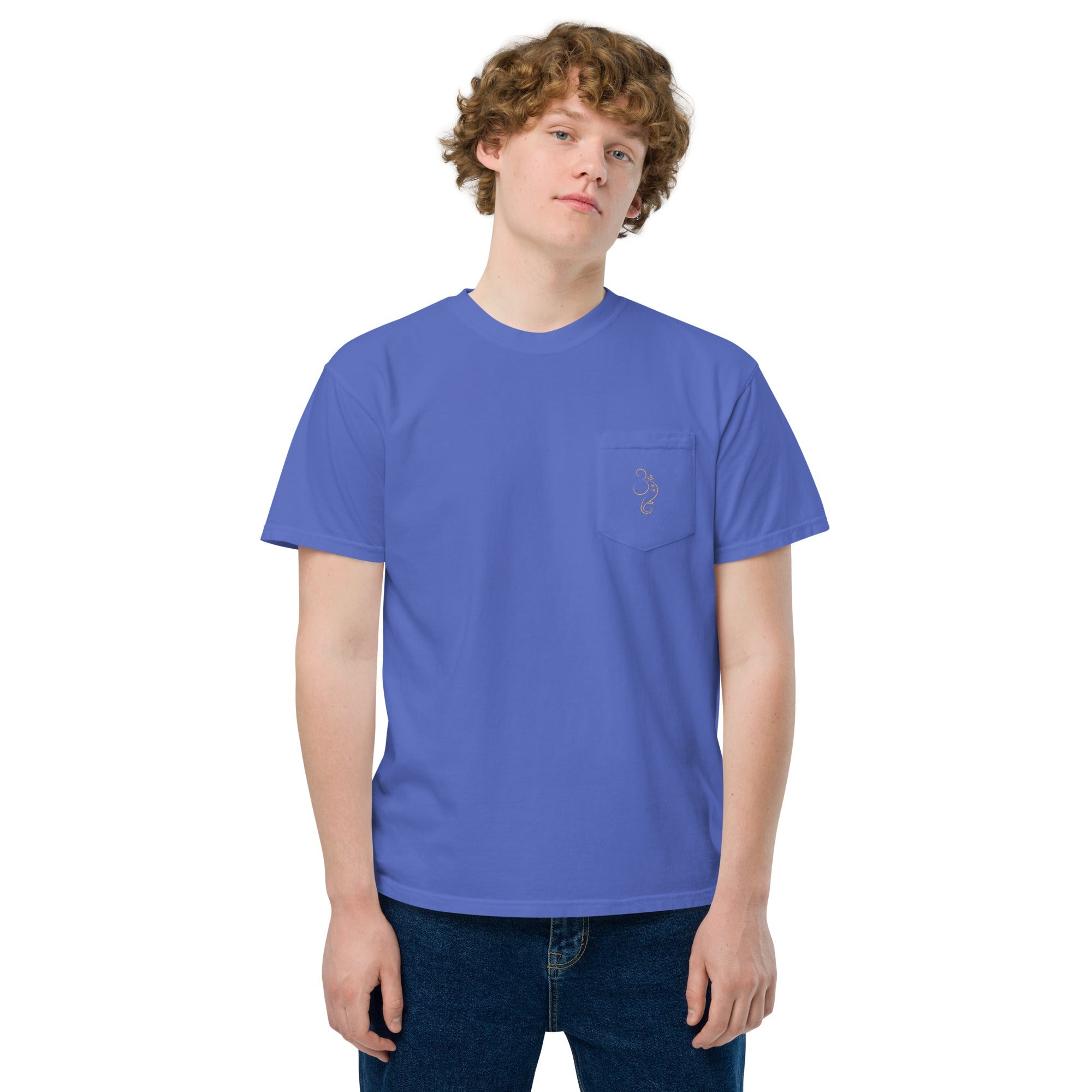 Ganpati Unisex garment - dyed pocket t-shirt - Nookshi