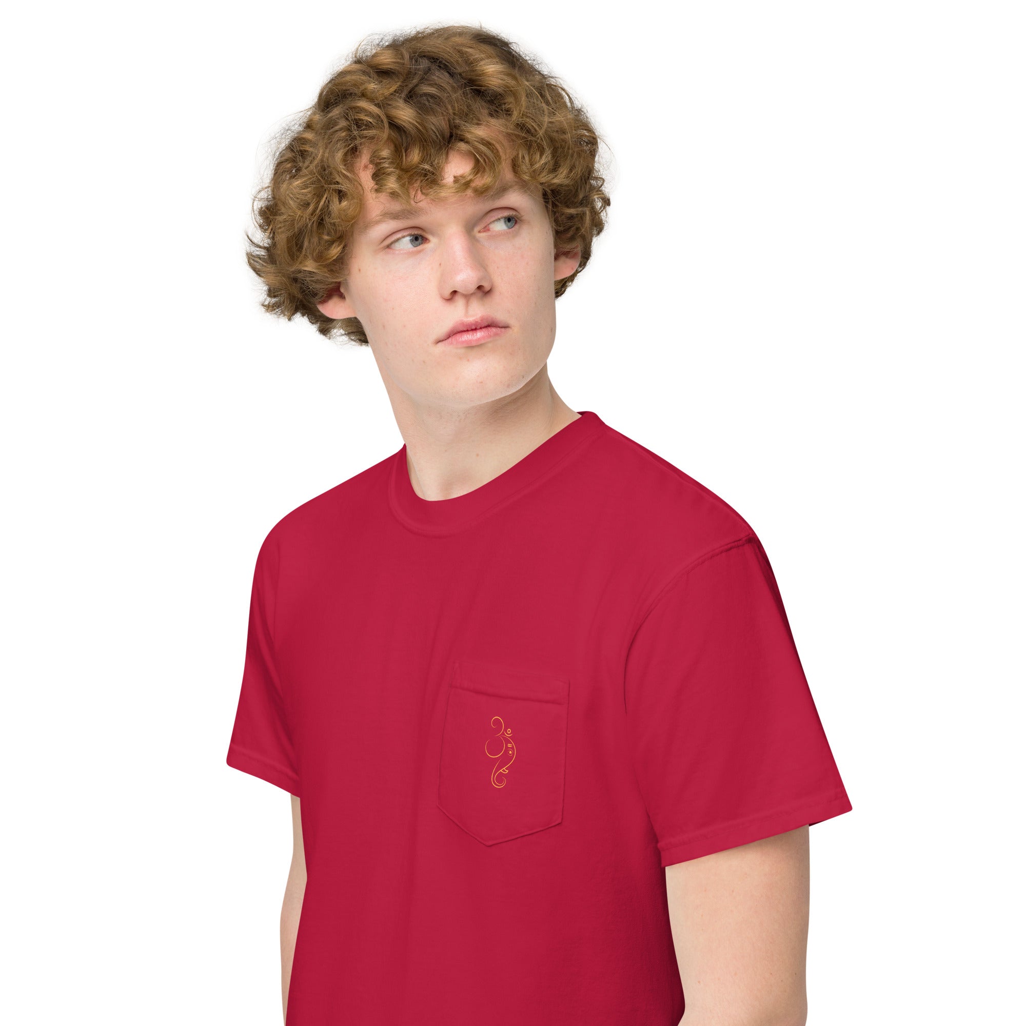 Ganpati Unisex garment - dyed pocket t-shirt - Nookshi