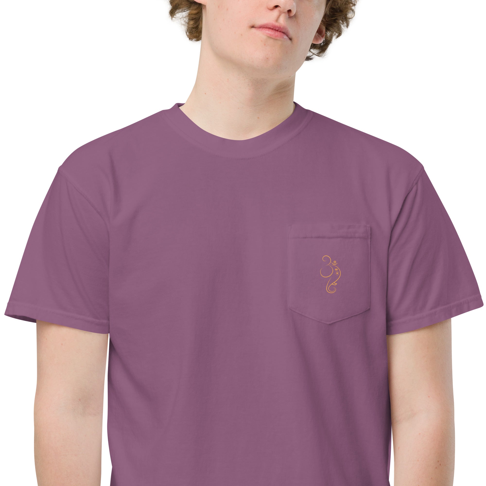 Ganpati Unisex garment - dyed pocket t-shirt - Nookshi