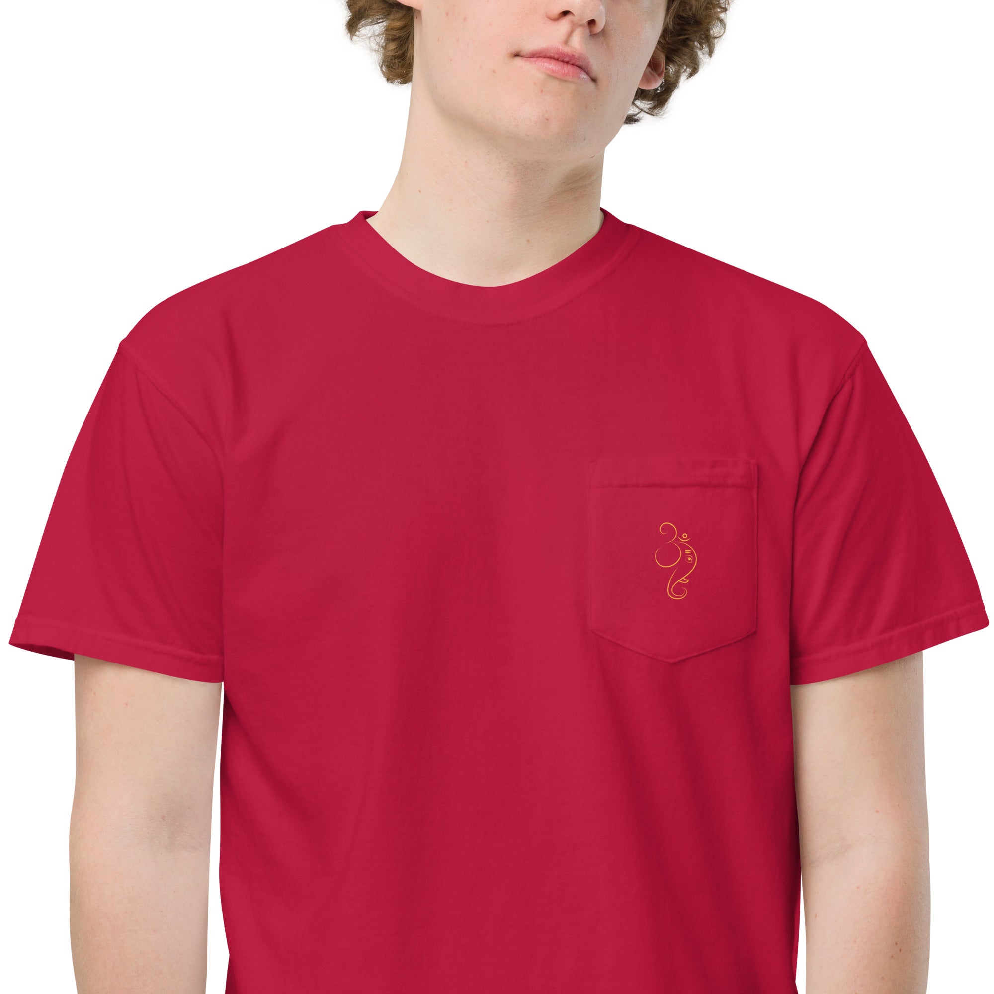 Ganpati Unisex garment - dyed pocket t-shirt - Nookshi