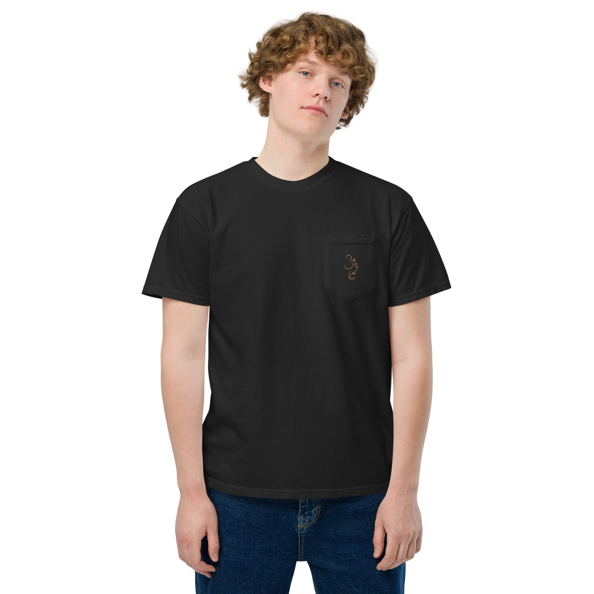 Ganpati Unisex garment - dyed pocket t-shirt - Nookshi