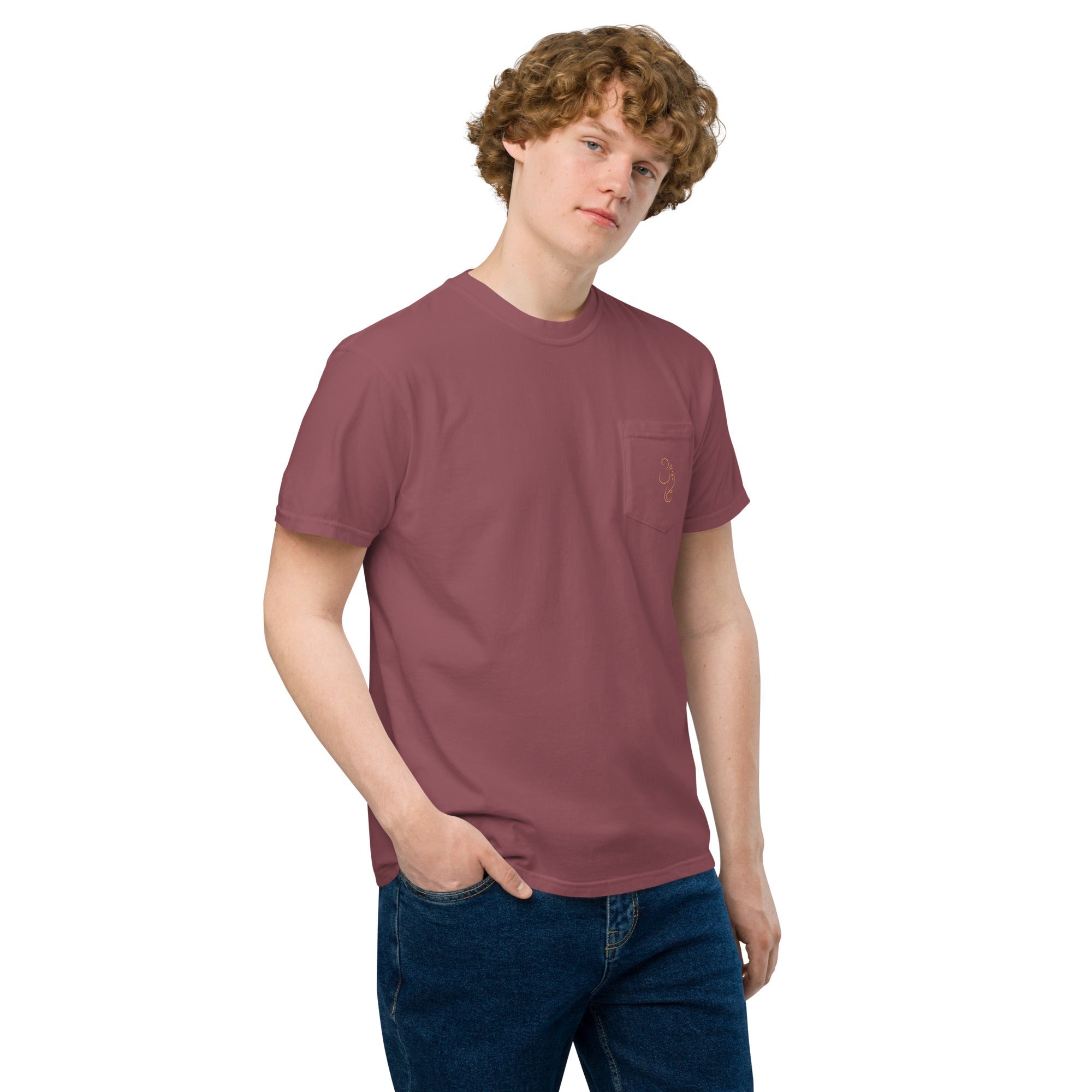 Ganpati Unisex garment - dyed pocket t-shirt - Nookshi