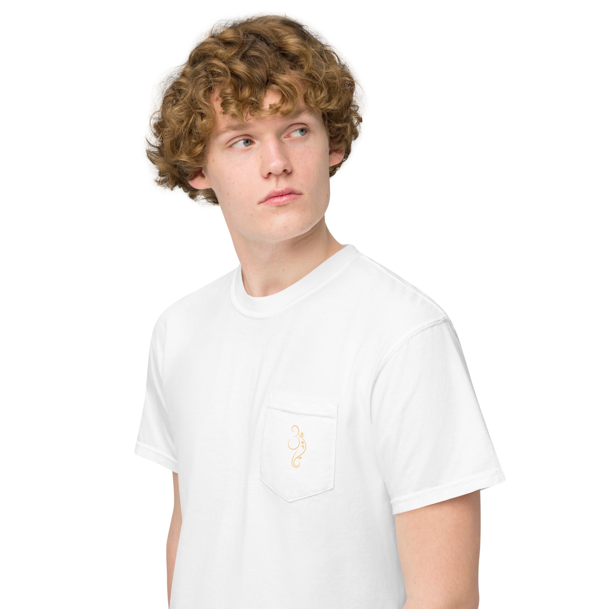 Ganpati Unisex garment - dyed pocket t-shirt - Nookshi