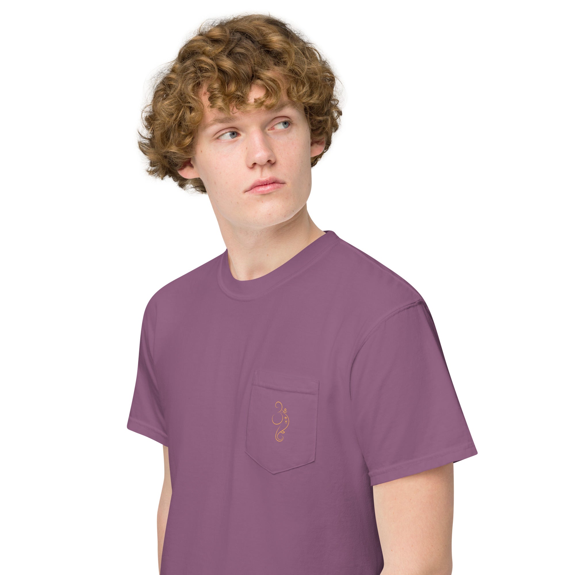 Ganpati Unisex garment - dyed pocket t-shirt - Nookshi