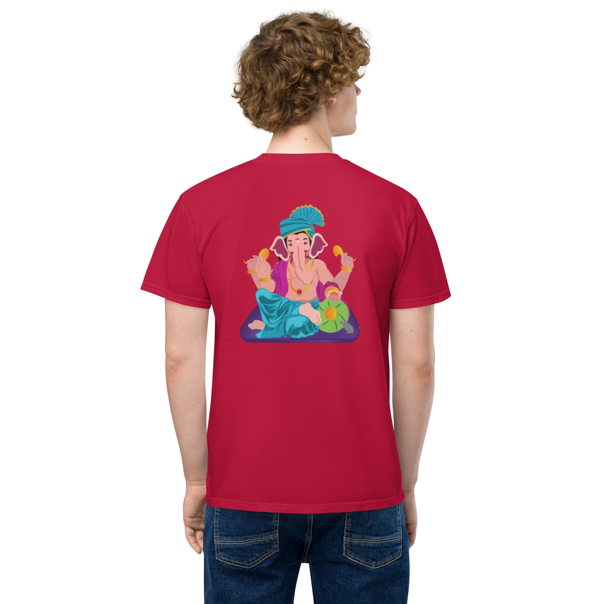 Ganpati Unisex garment - dyed pocket t-shirt - Nookshi