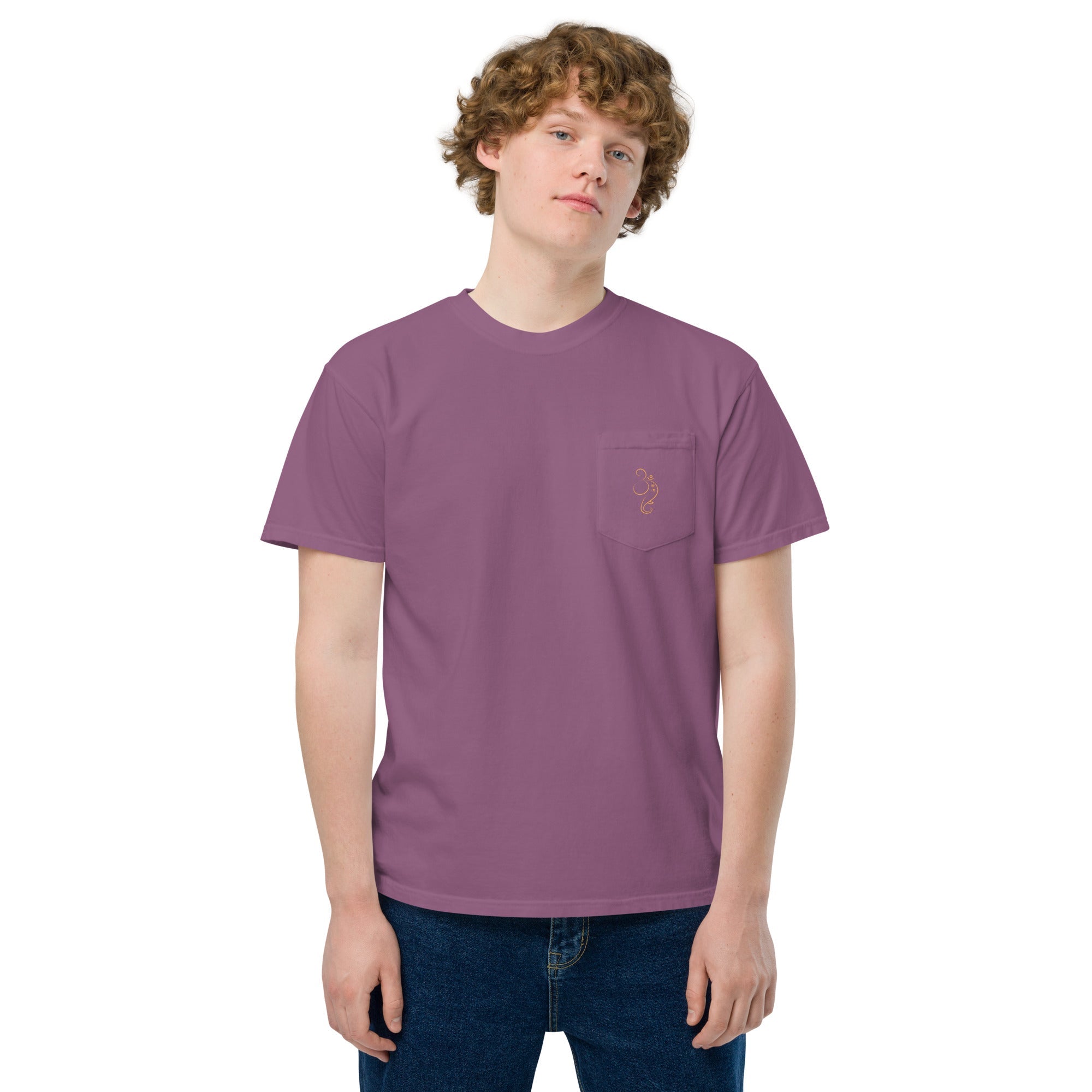 Ganpati Unisex garment - dyed pocket t-shirt - Nookshi