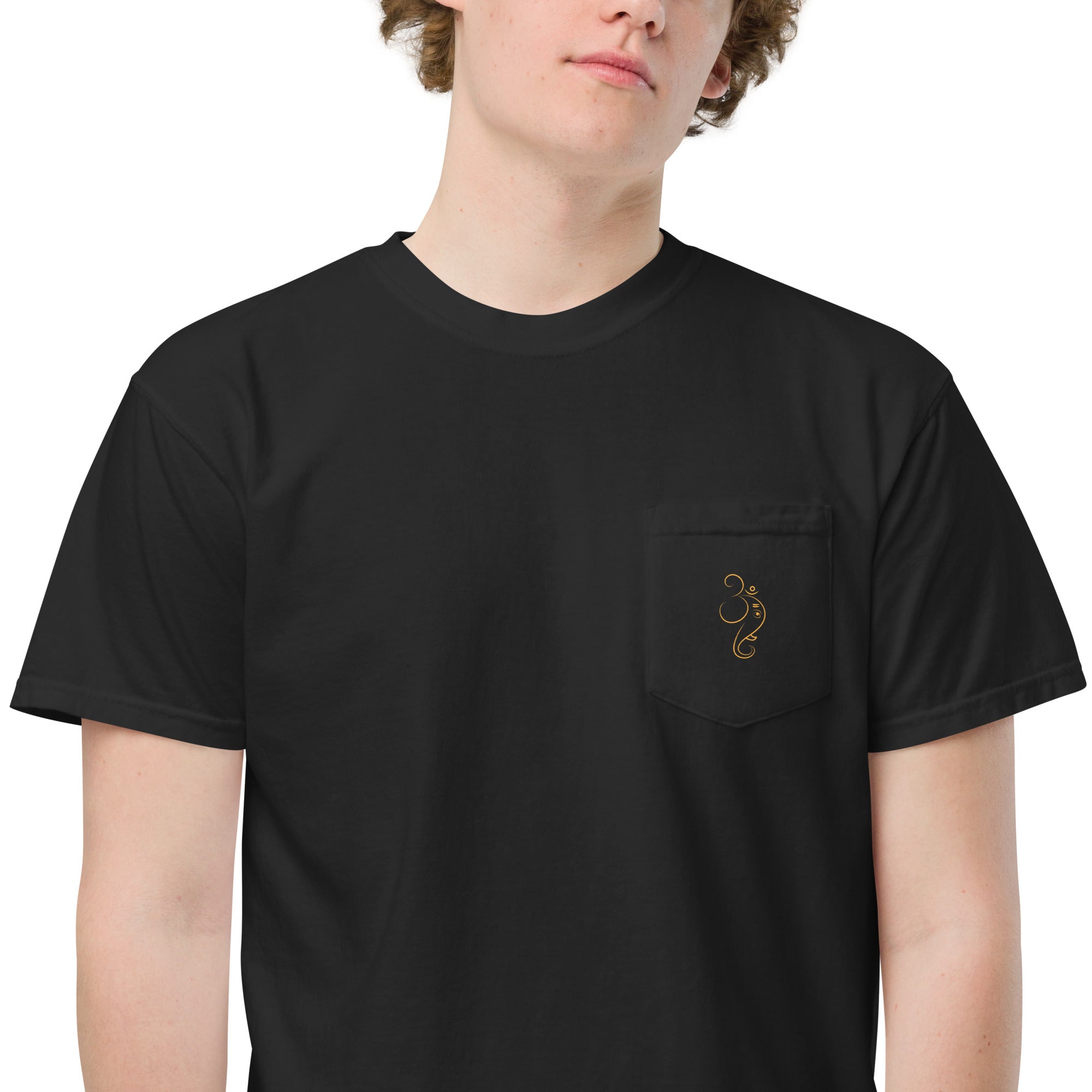 Ganpati Unisex garment - dyed pocket t-shirt - Nookshi