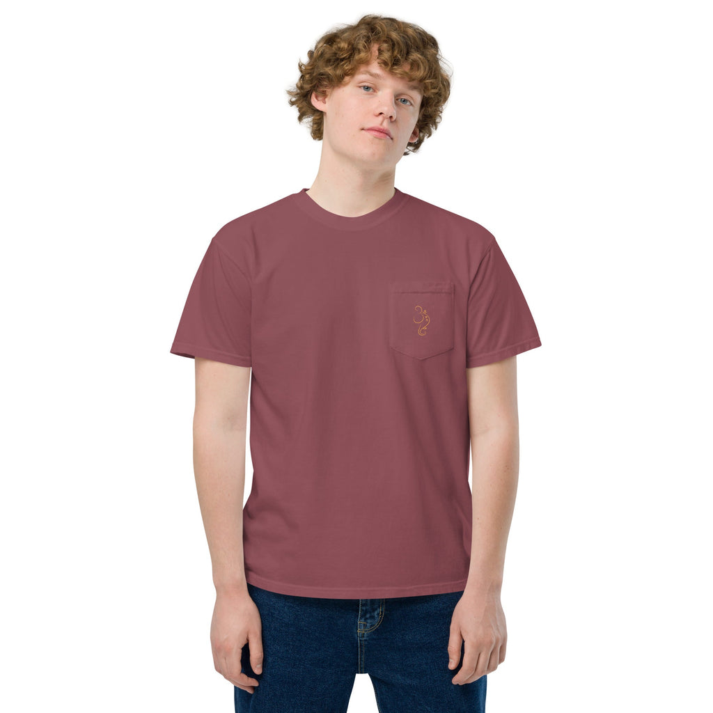 Ganpati Unisex garment - dyed pocket t-shirt - Nookshi