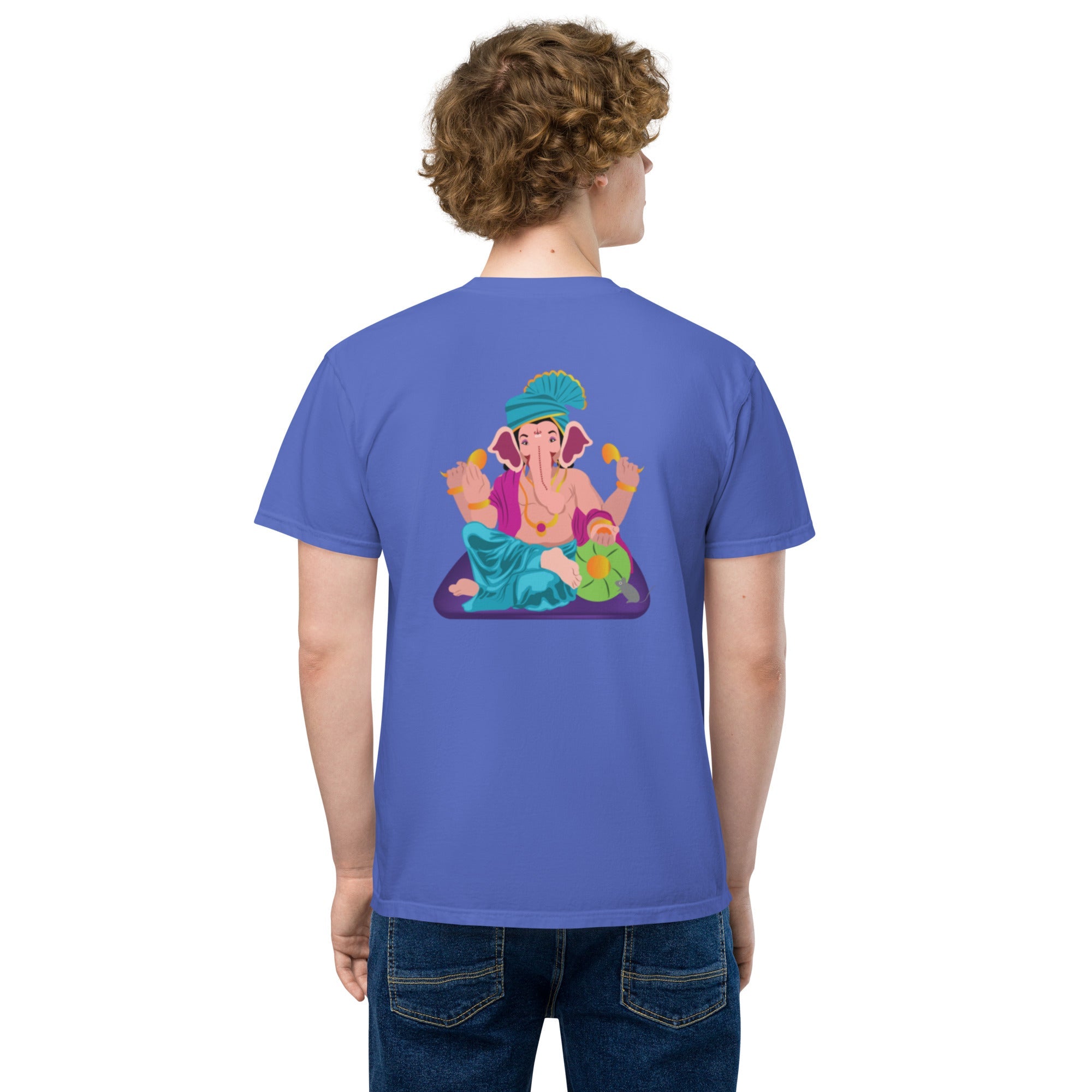 Ganpati Unisex garment - dyed pocket t-shirt - Nookshi