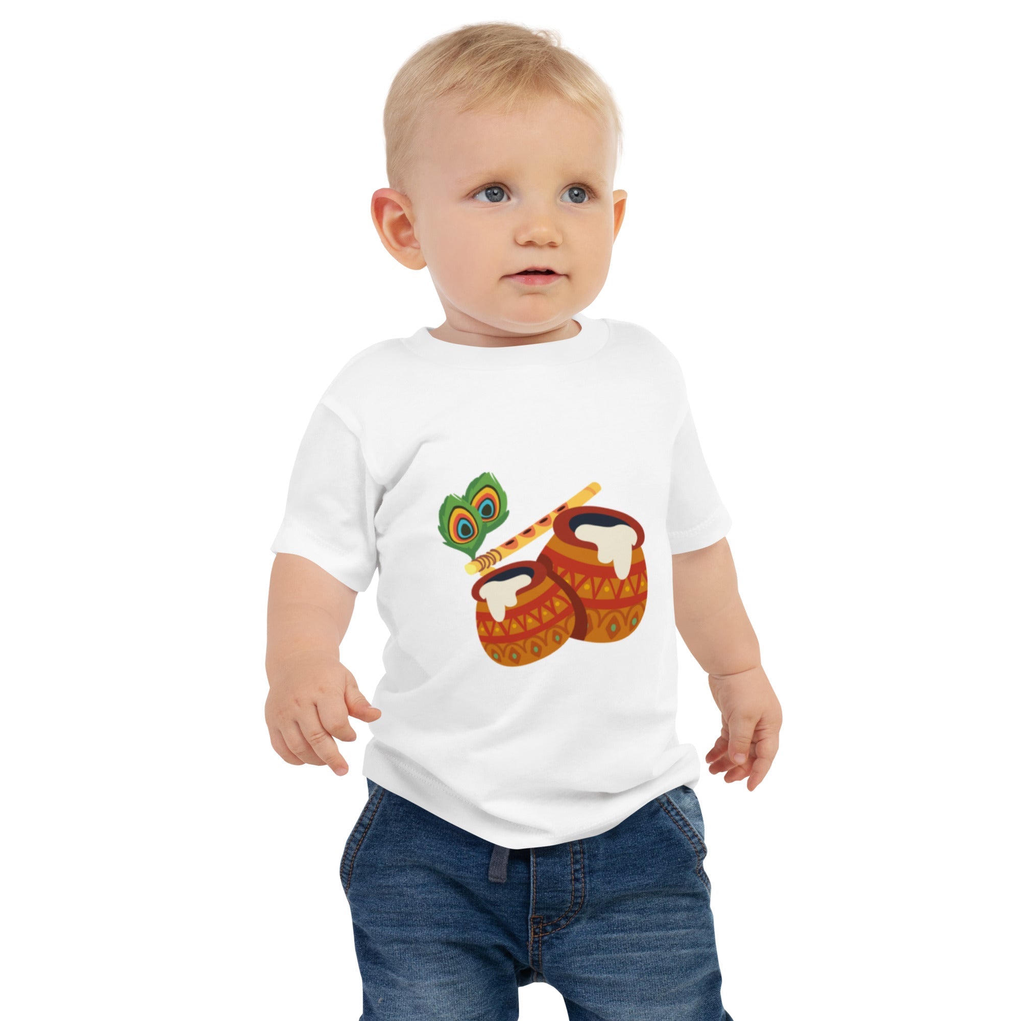 Krishna Baby Jersey Short Sleeve Tee - Nookshi