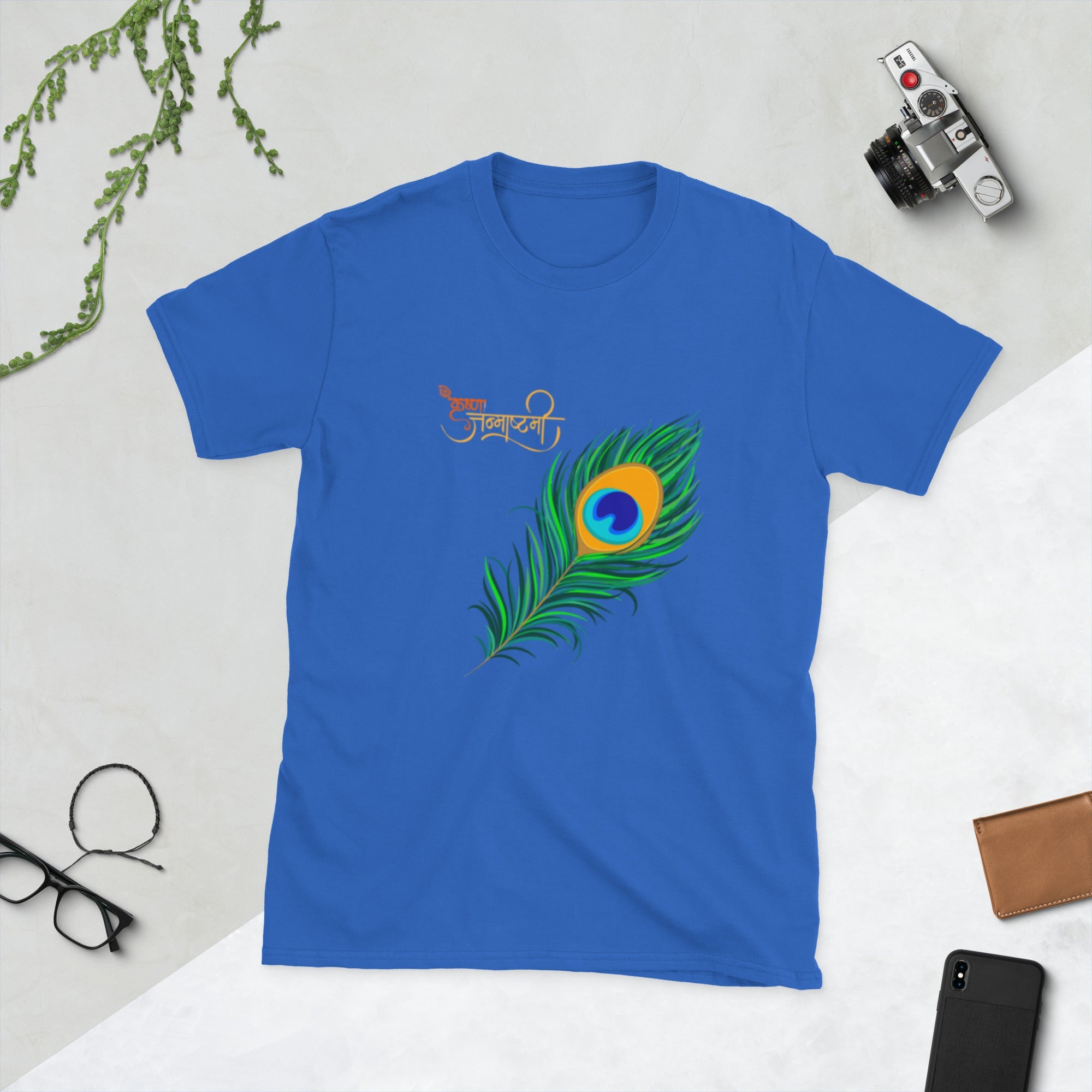 Krishna Janmashtami Short - Sleeve Unisex T-Shirt - Nookshi