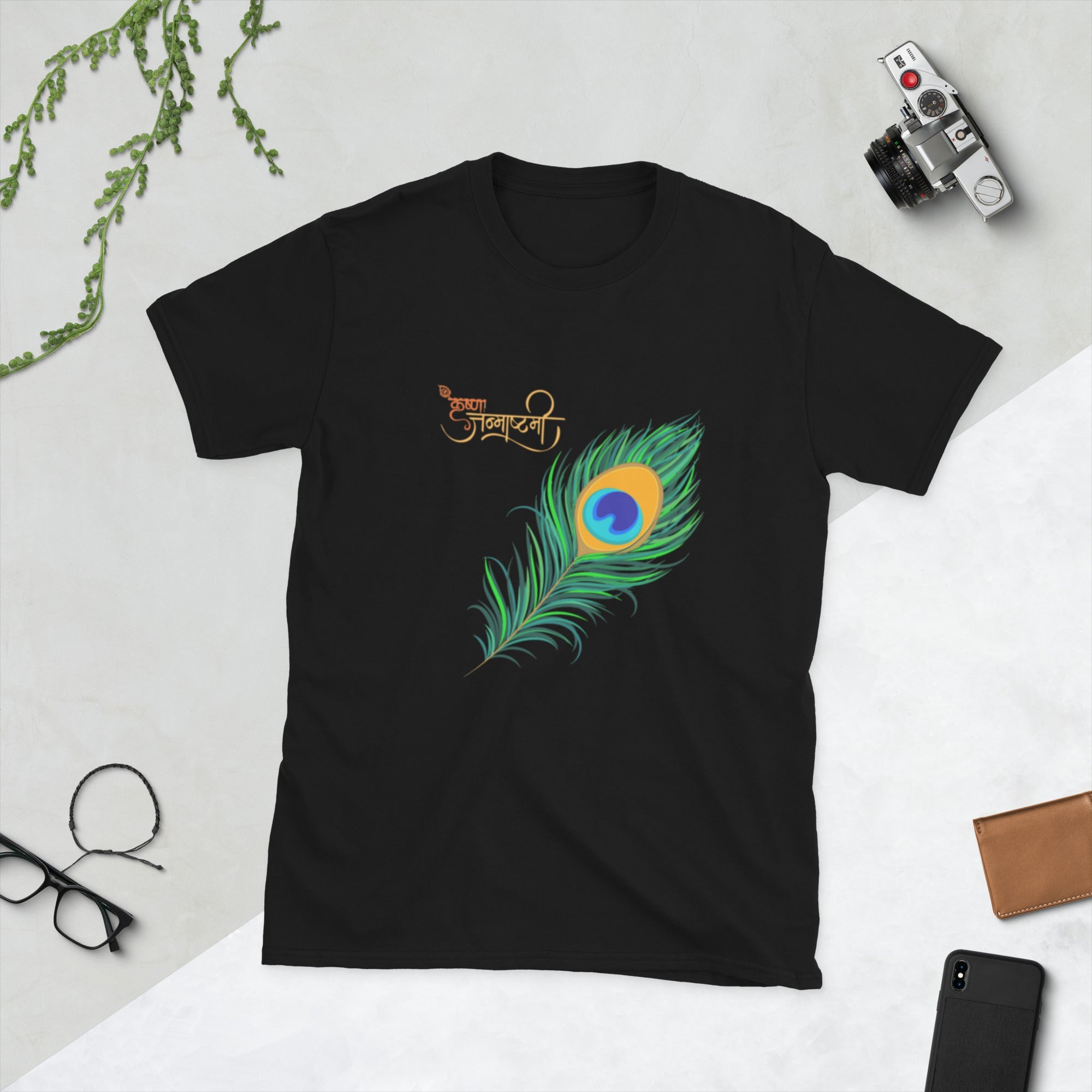 Krishna Janmashtami Short - Sleeve Unisex T-Shirt - Nookshi