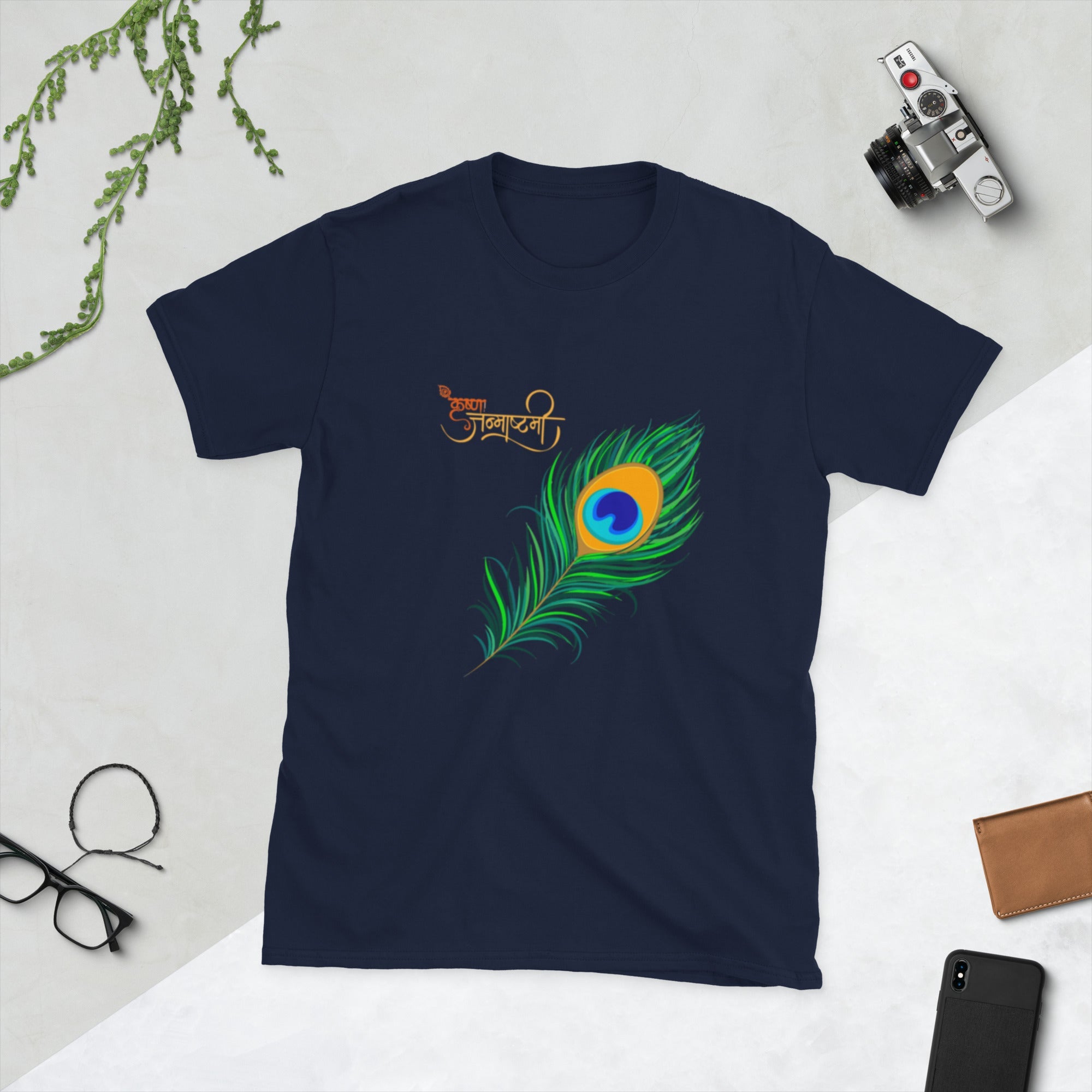 Krishna Janmashtami Short - Sleeve Unisex T-Shirt - Nookshi