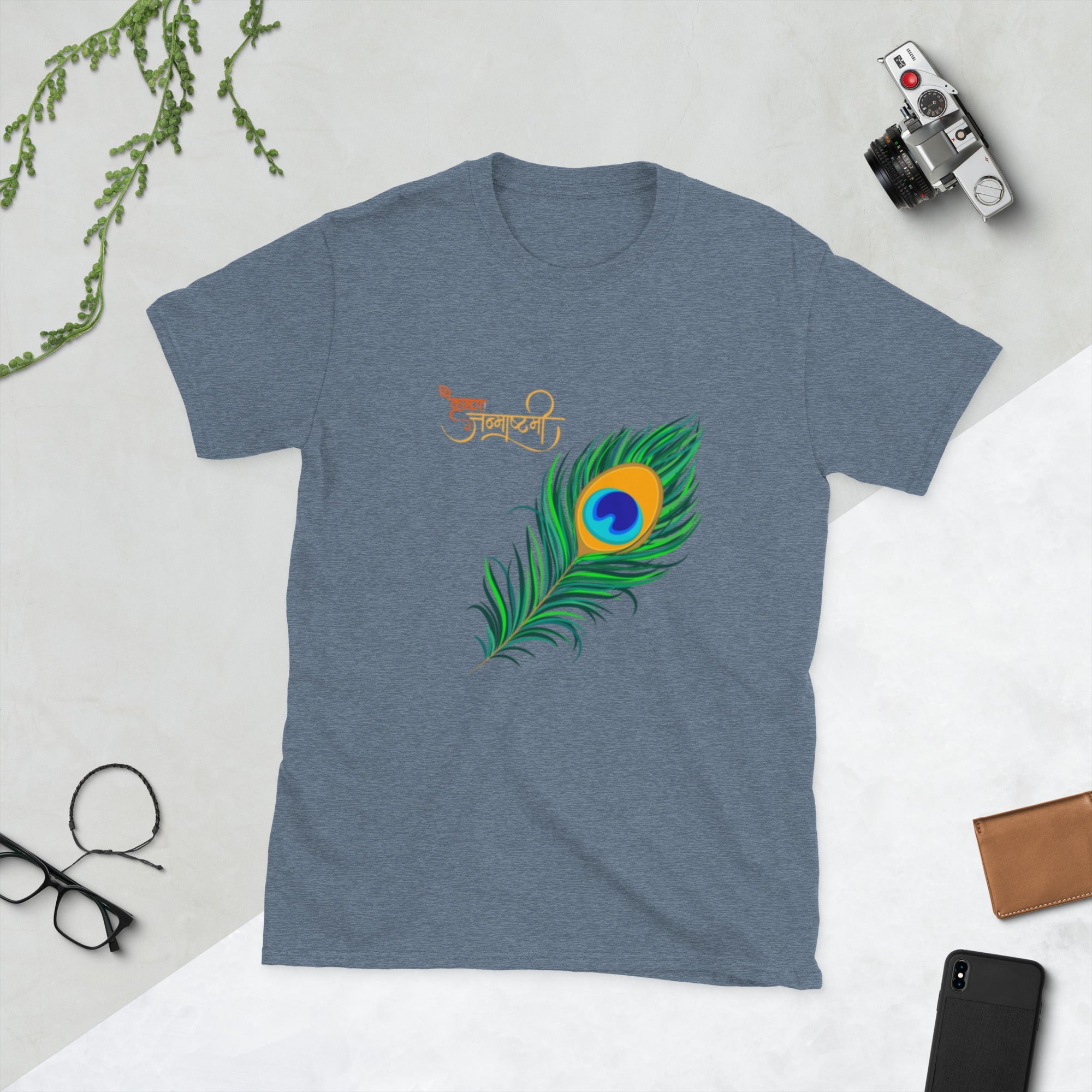 Krishna Janmashtami Short - Sleeve Unisex T-Shirt - Nookshi
