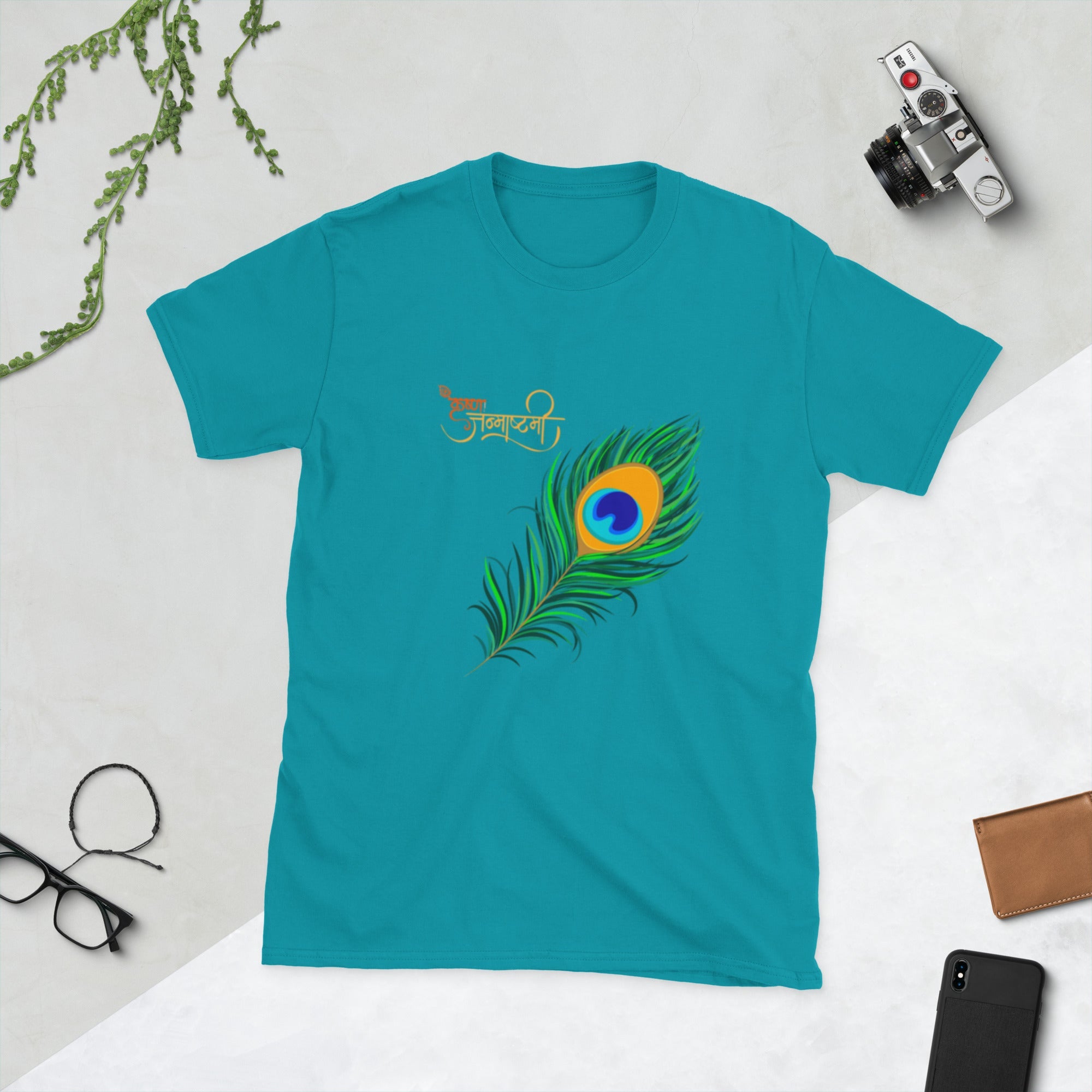 Krishna Janmashtami Short - Sleeve Unisex T-Shirt - Nookshi