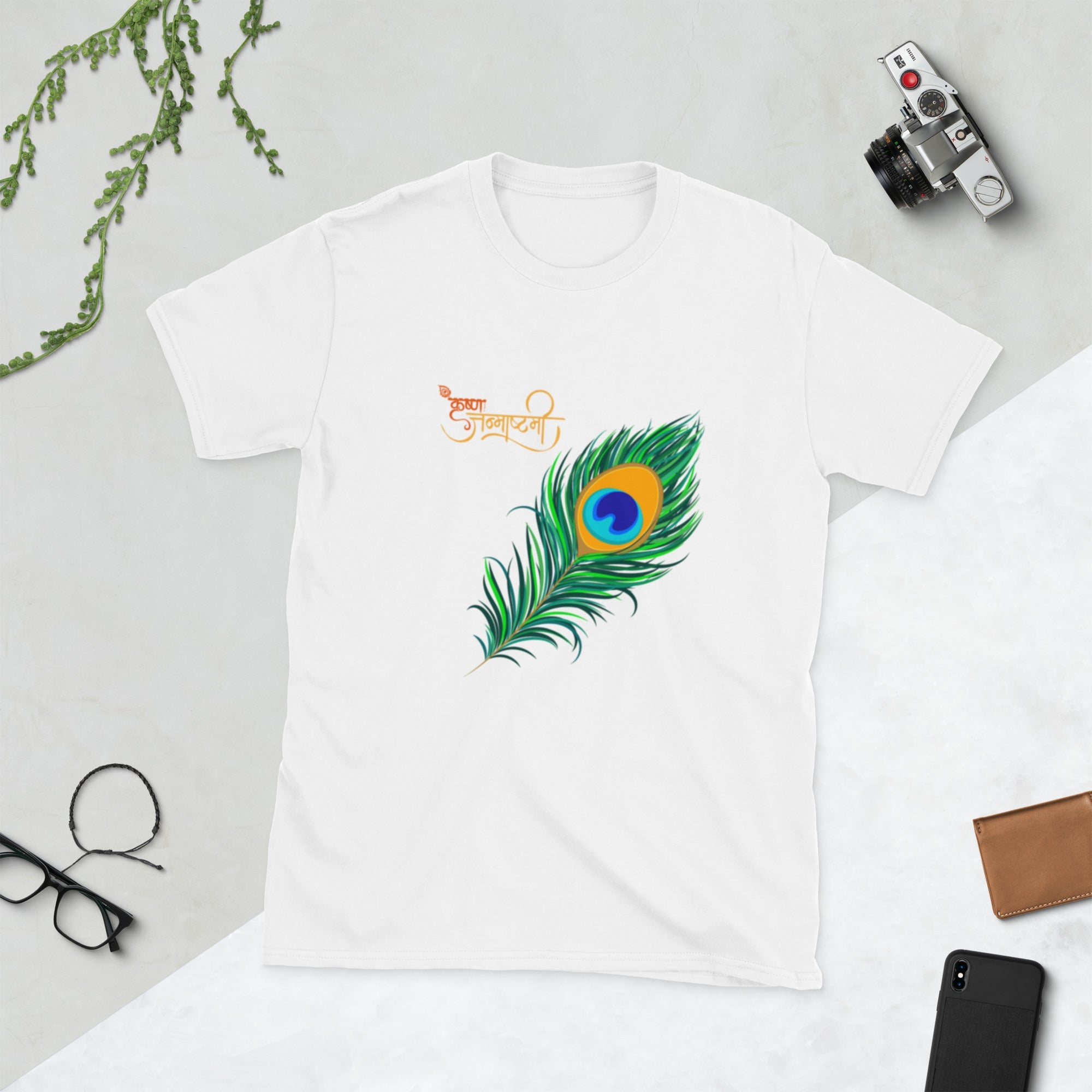 Krishna Janmashtami Short - Sleeve Unisex T-Shirt - Nookshi