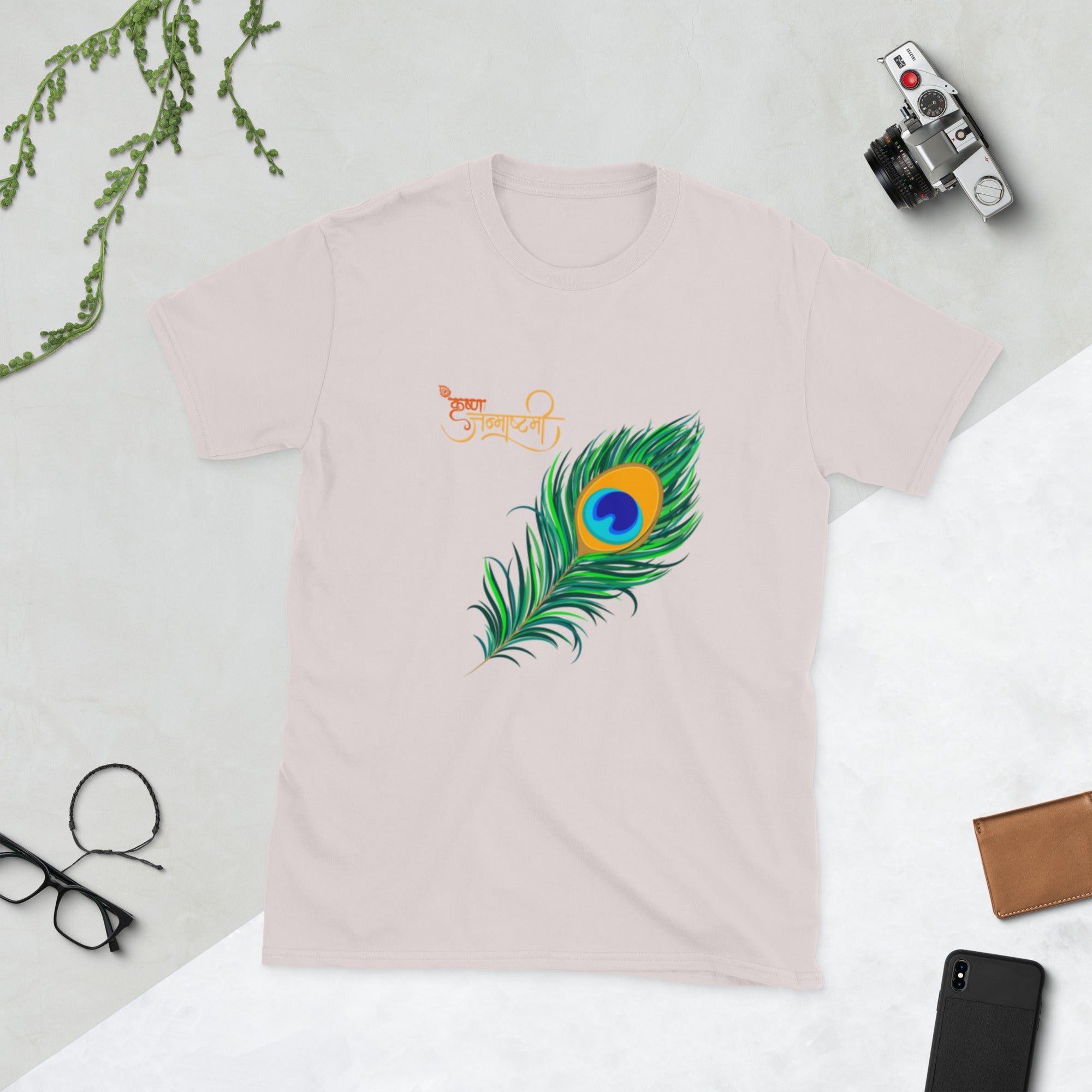 Krishna Janmashtami Short - Sleeve Unisex T-Shirt - Nookshi