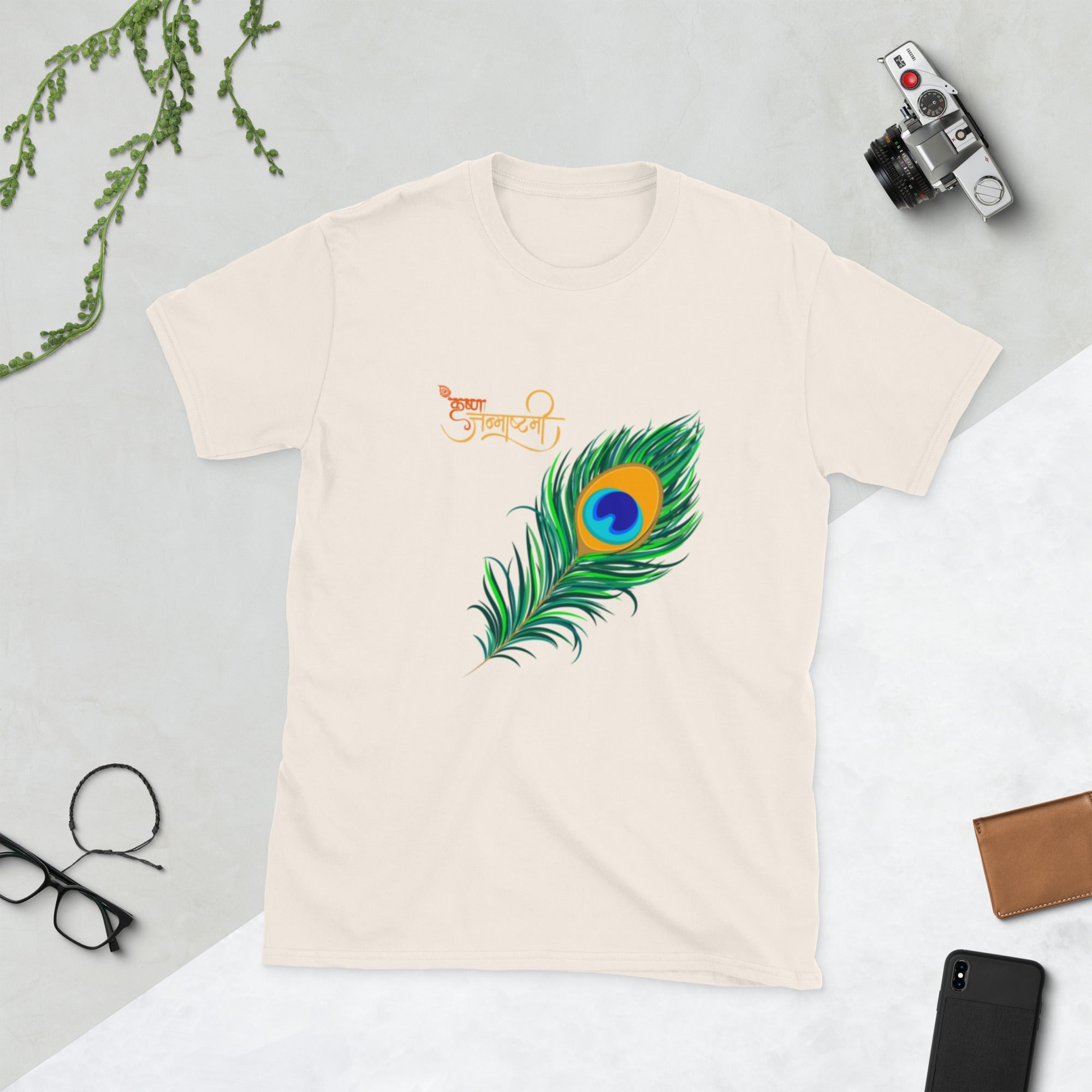Krishna Janmashtami Short - Sleeve Unisex T-Shirt - Nookshi