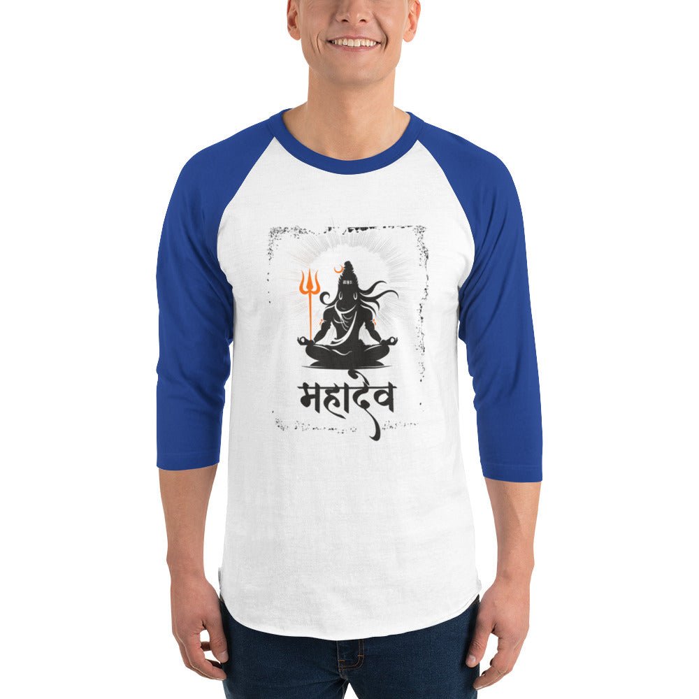 Mahadev 3/4 sleeve raglan shirt - Nookshi