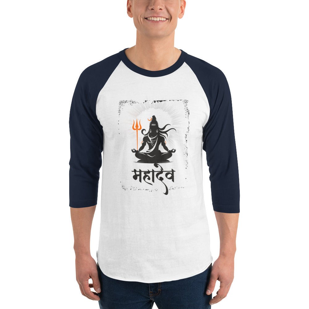 Mahadev 3/4 sleeve raglan shirt - Nookshi