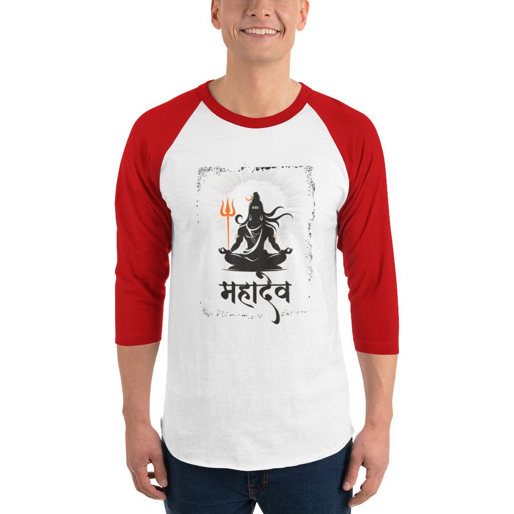Mahadev 3/4 sleeve raglan shirt - Nookshi