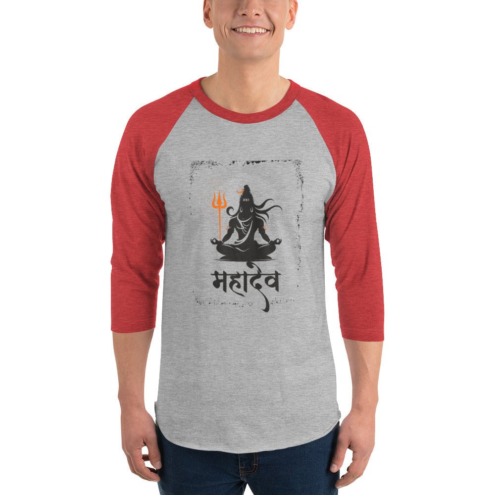 Mahadev 3/4 sleeve raglan shirt - Nookshi