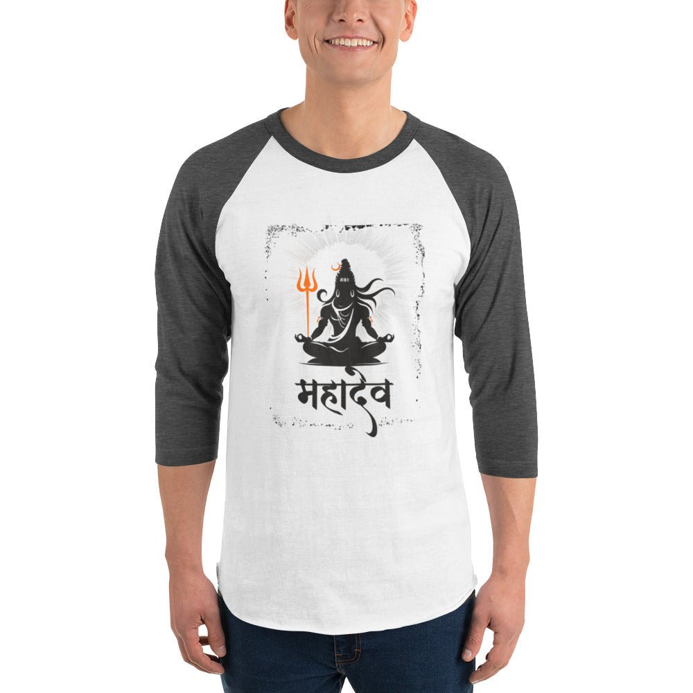 Mahadev 3/4 sleeve raglan shirt - Nookshi