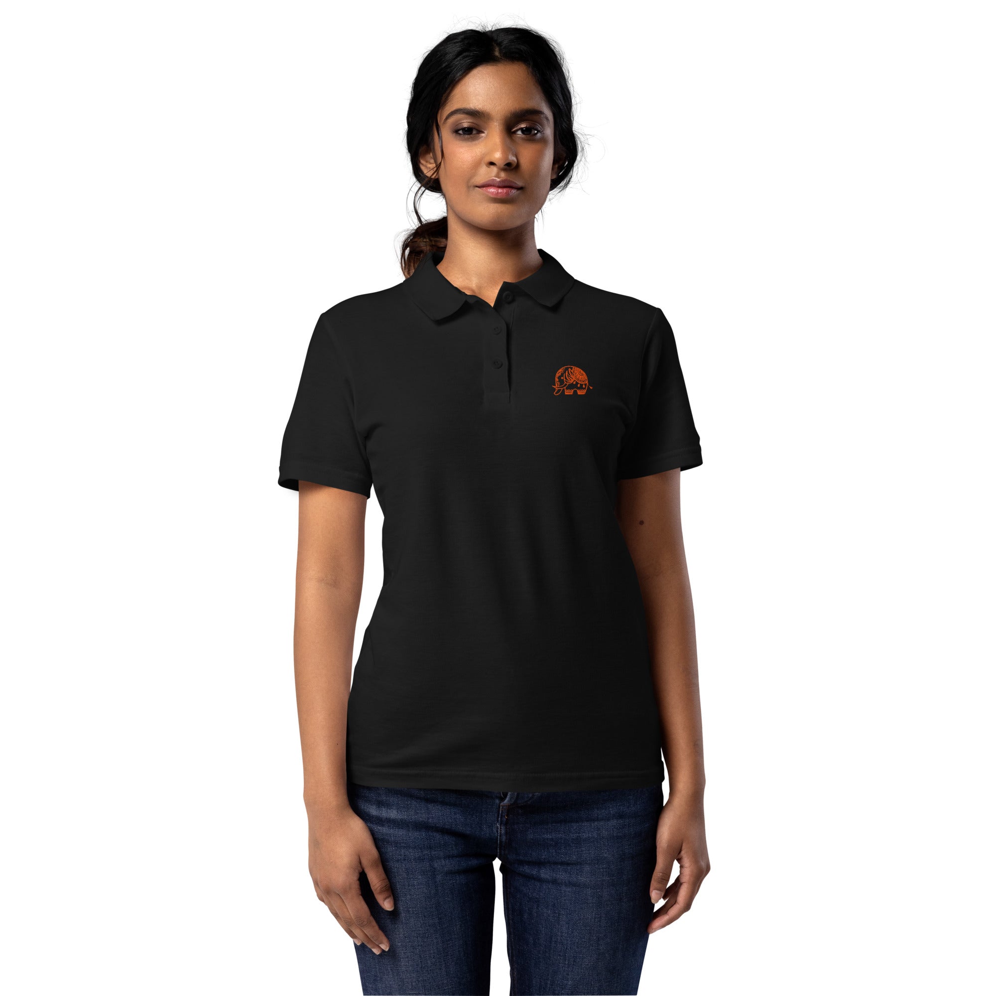 Oirabat Embroidary Women’s pique polo shirt - Nookshi